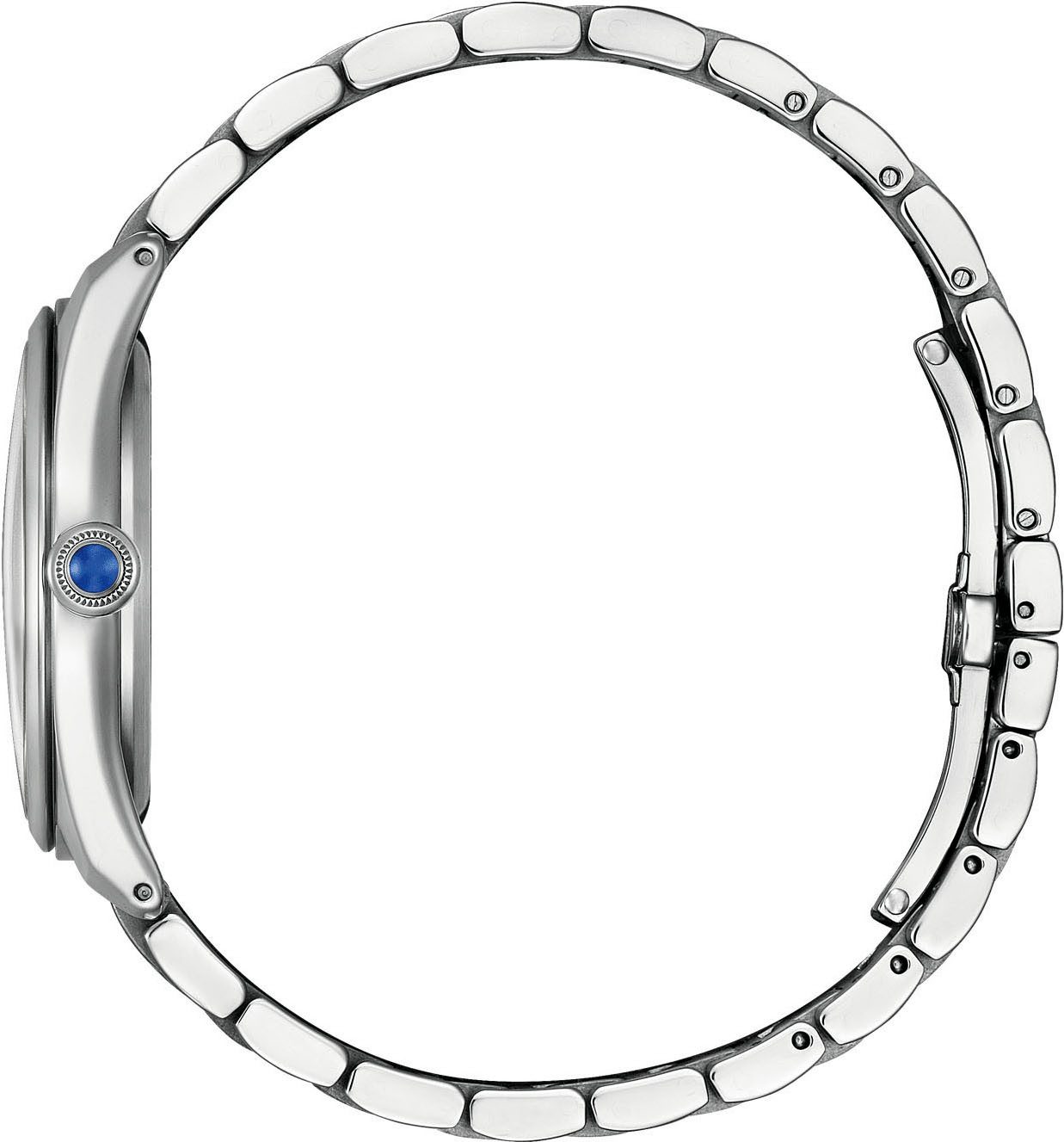 Citizen Solaruhr EM1140-80D, Armbanduhr, Damenuhr, Edelstahlarmband, analog