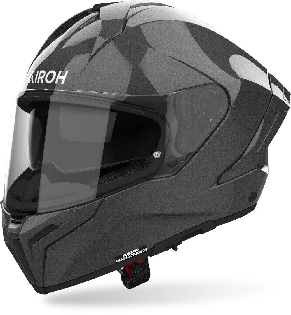 Airoh Motorradhelm Matryx Color Helm, Notfallsystem-Polsterung (EQRS),integriertes Sonnenvisier