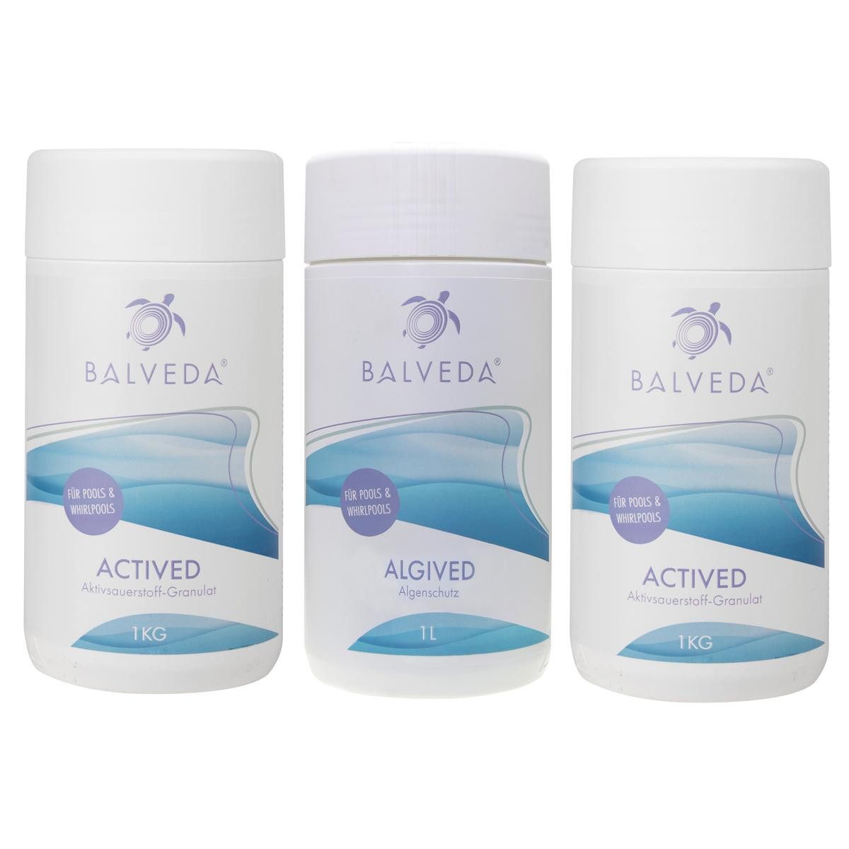 BALVEDA Poolpflege BALVEDA Set Aktivsauerstoff & Aktivator 2 kg + 1 L, (Zweier-Set), Chlorfrei