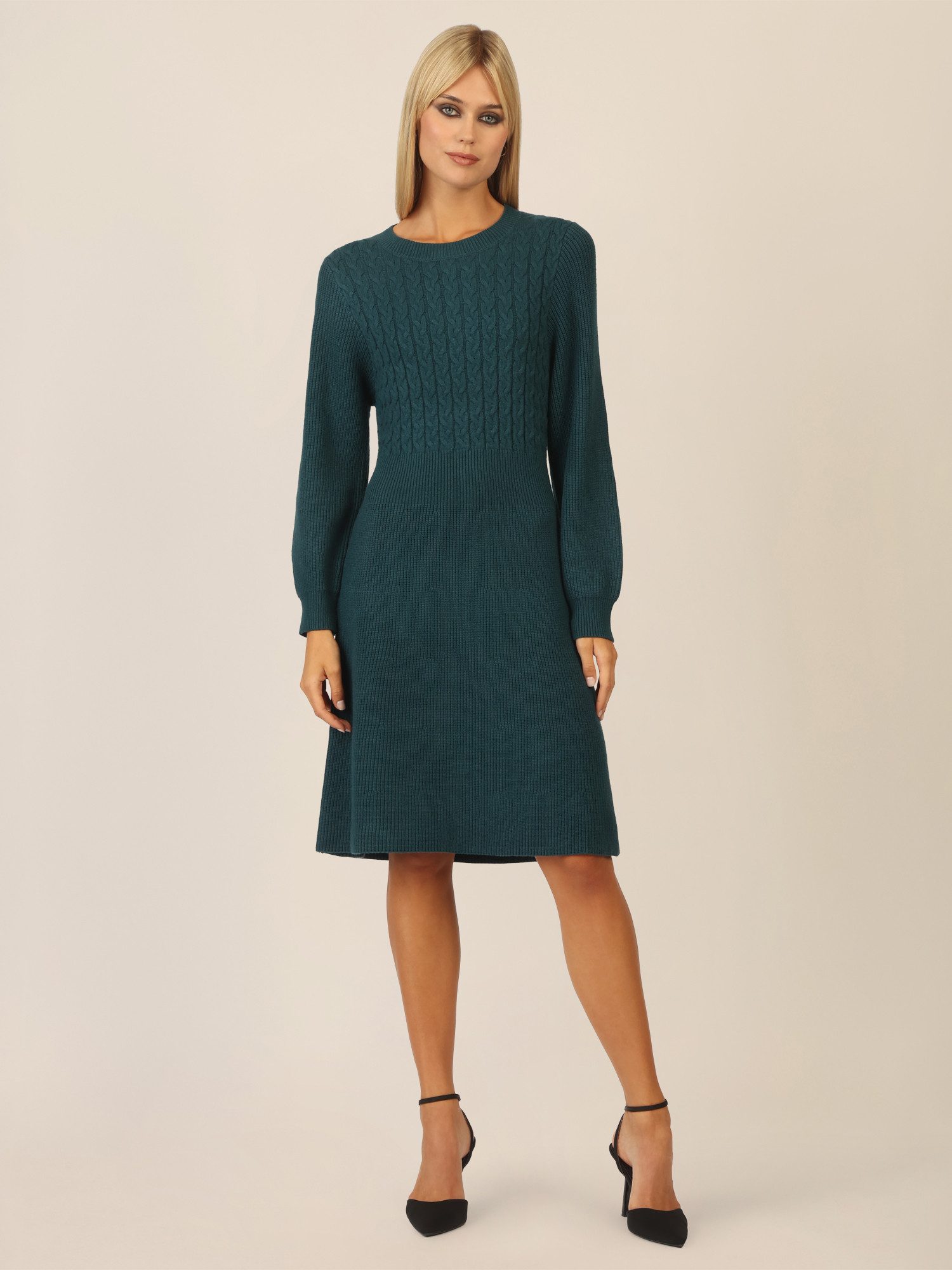 Apart Strickkleid mit Zopfmuster günstig online kaufen