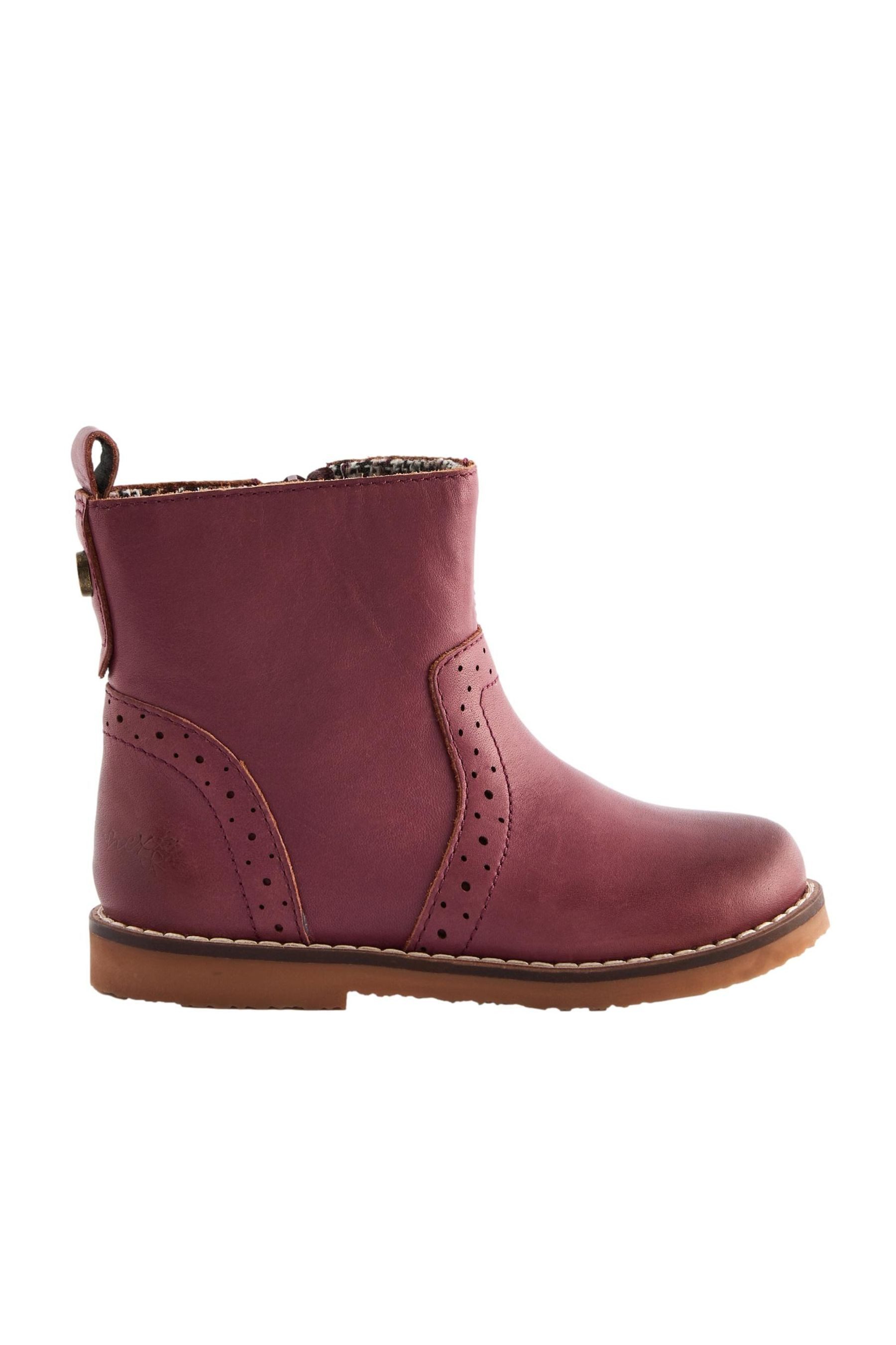 Next Warm gefütterte Lederstiefeletten Stiefelette (1-tlg) günstig online kaufen
