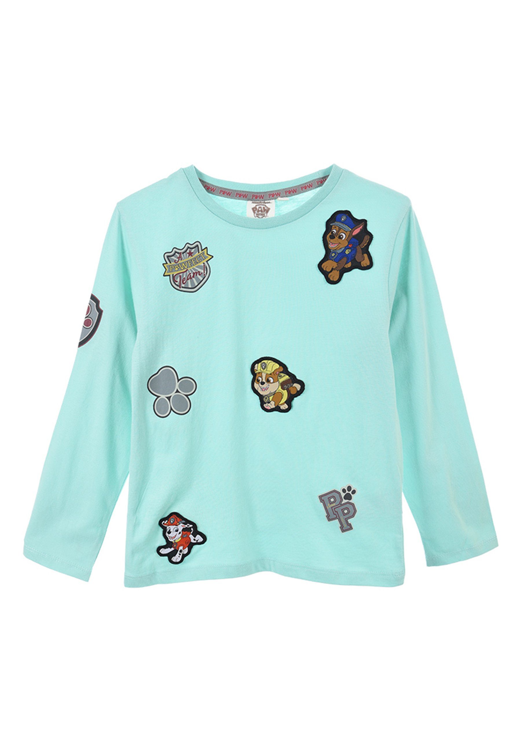 Langarmshirt Paw Patrol Kinder Jungen Langarm-Shirt Longsleeve Oberteil Chase Marshall Rubbles