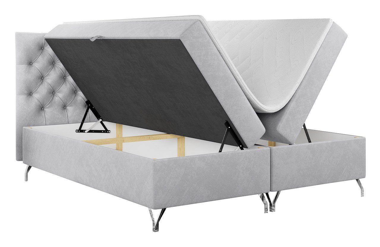 MKS für Schlafzimmer GRIMALDI, Multipocket-Matratze MÖBEL Boxspringbett mit Doppelbett