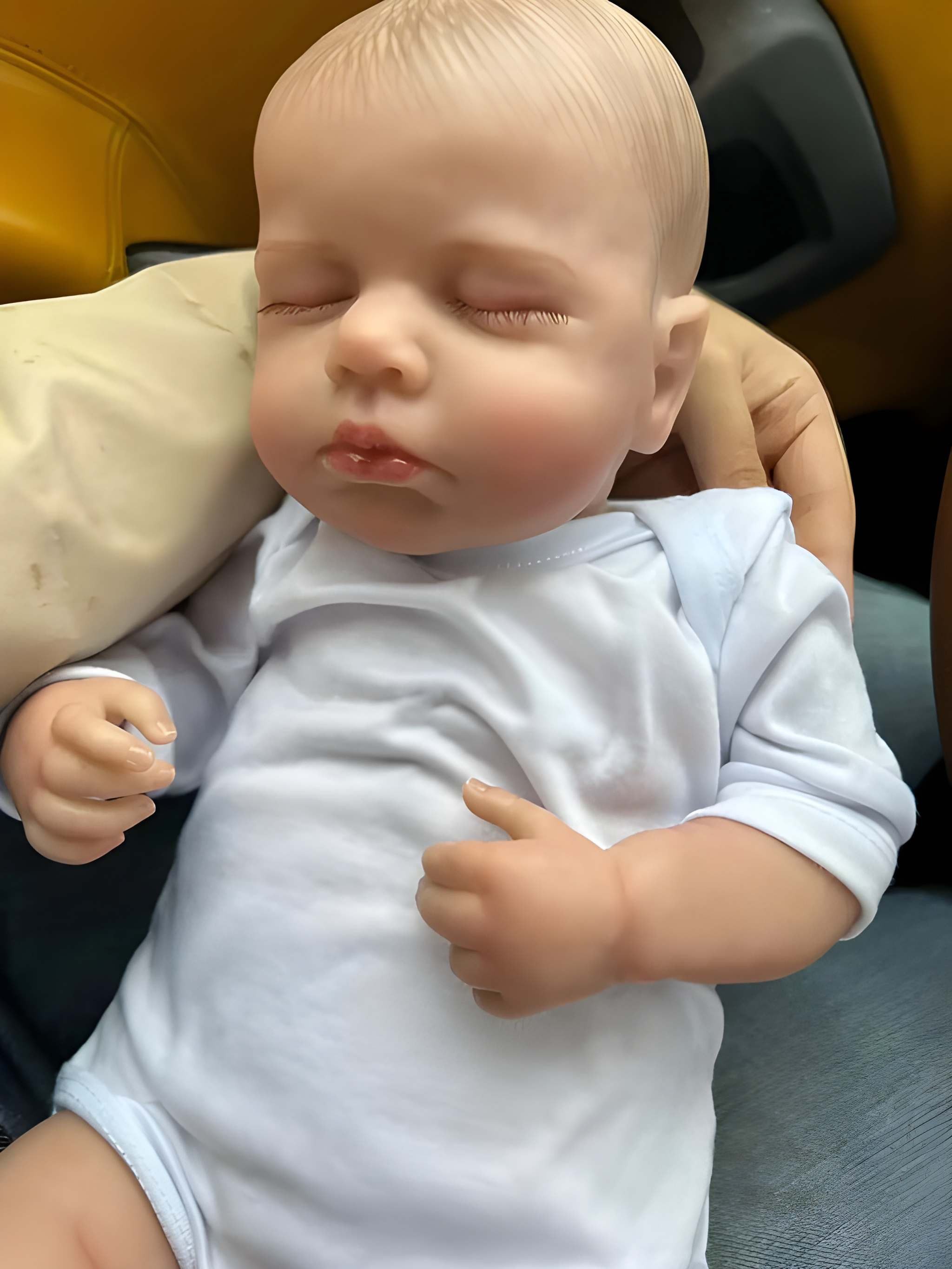 Athlix Babypuppe Realistische Baby Puppe wie echt 50cm Spielzeug Geschenk (1-tlg), für Kinder ab 3 Jahren, aus Vinyl