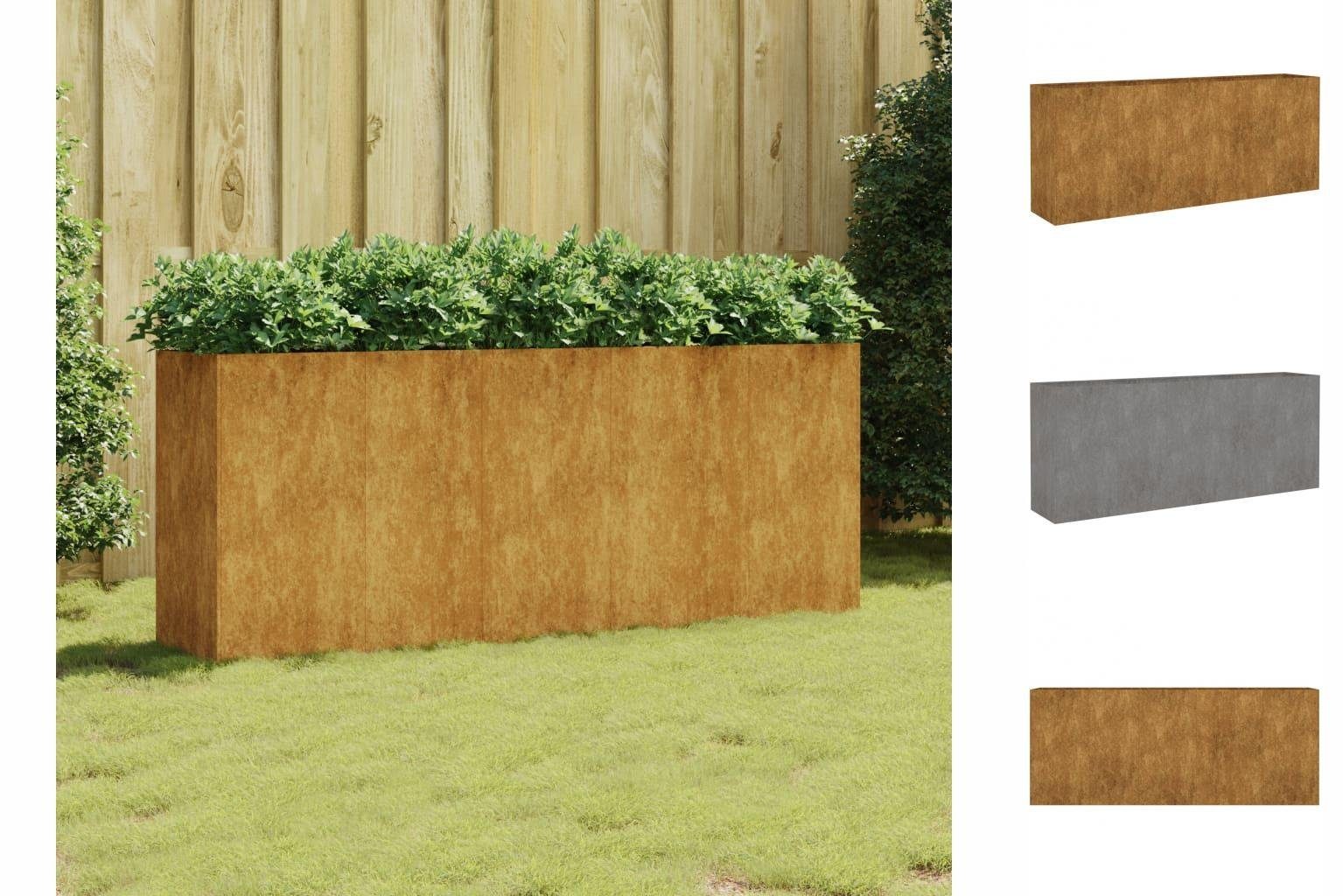 vidaXL Hochbeet Hochbeet 200x40x80 cm Cortenstahl