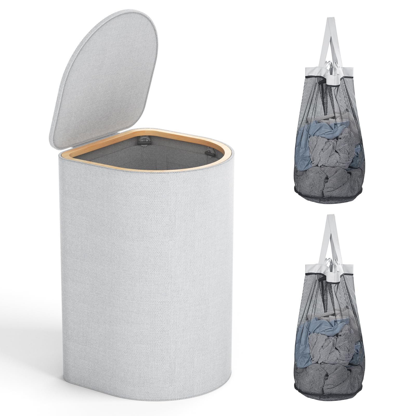 Rainsworth Wäschekorb 140L Wäschesammler - 4 Herausnehmbaren Wäschesäcke günstig online kaufen