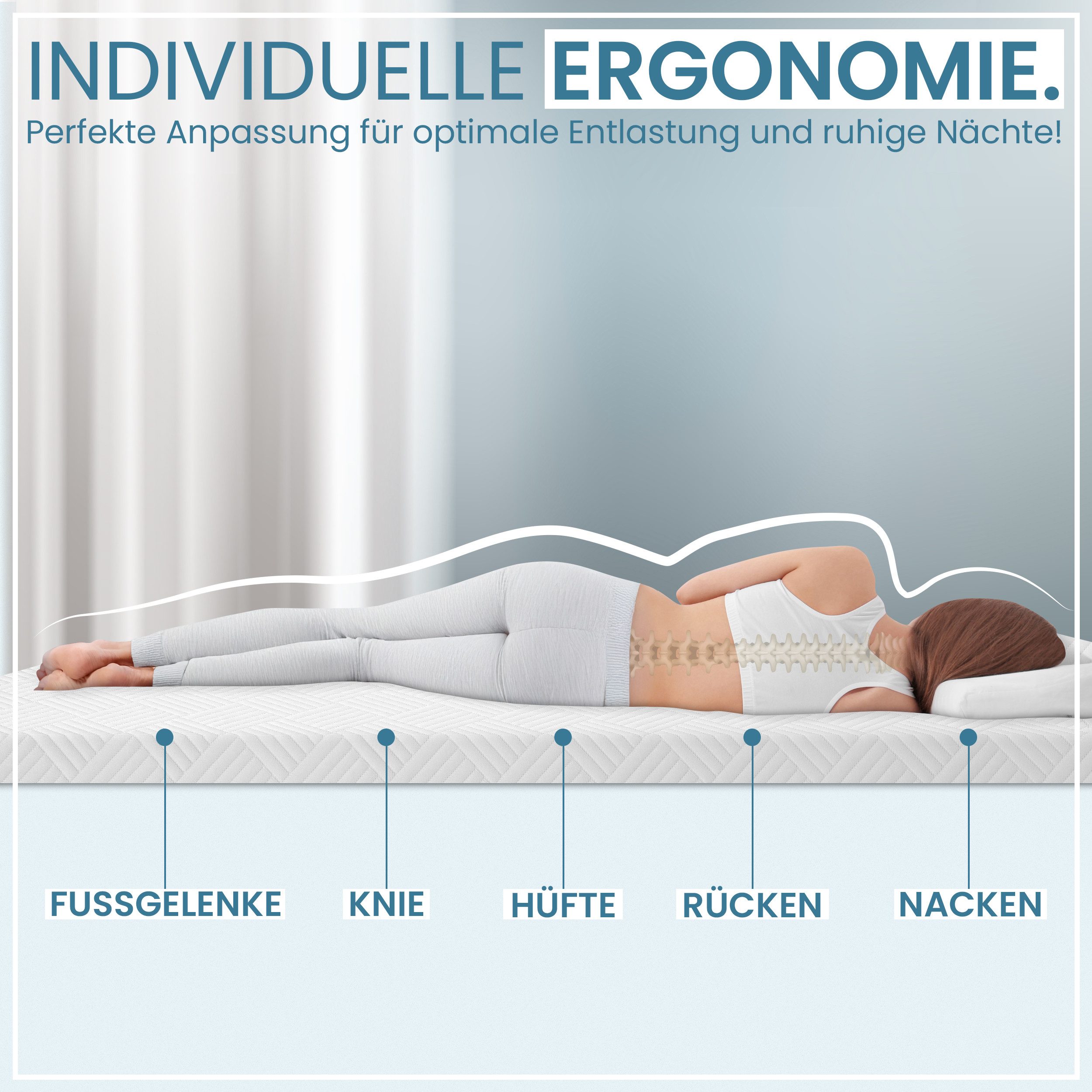 Gentle North, Topper Memory Schaum Topper 5/7 cm - Matratzentopper, 5 cm ho günstig online kaufen