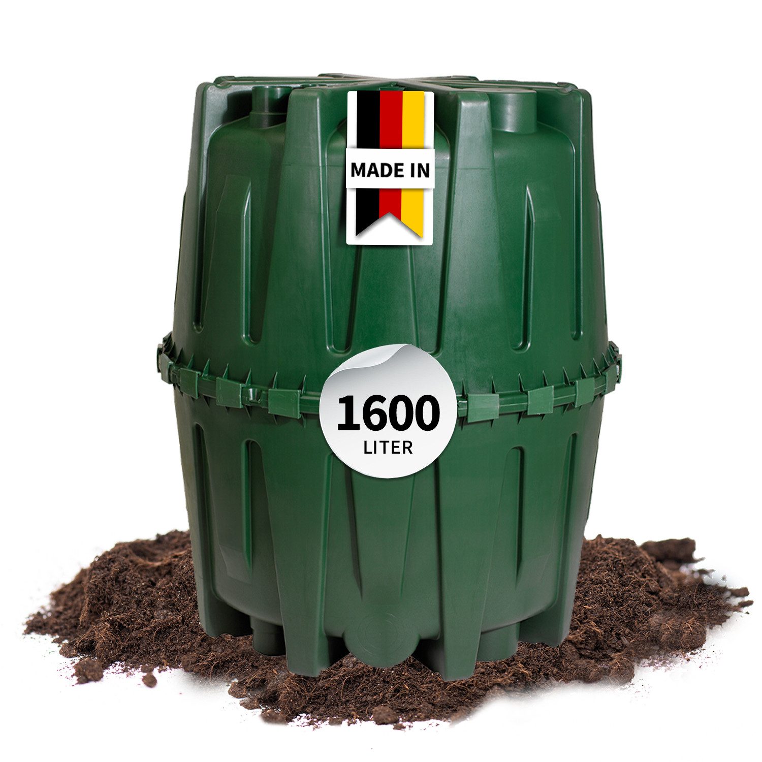 4rain Regentonne HERKULES Regenwassertank 1600 Liter, 1600 l