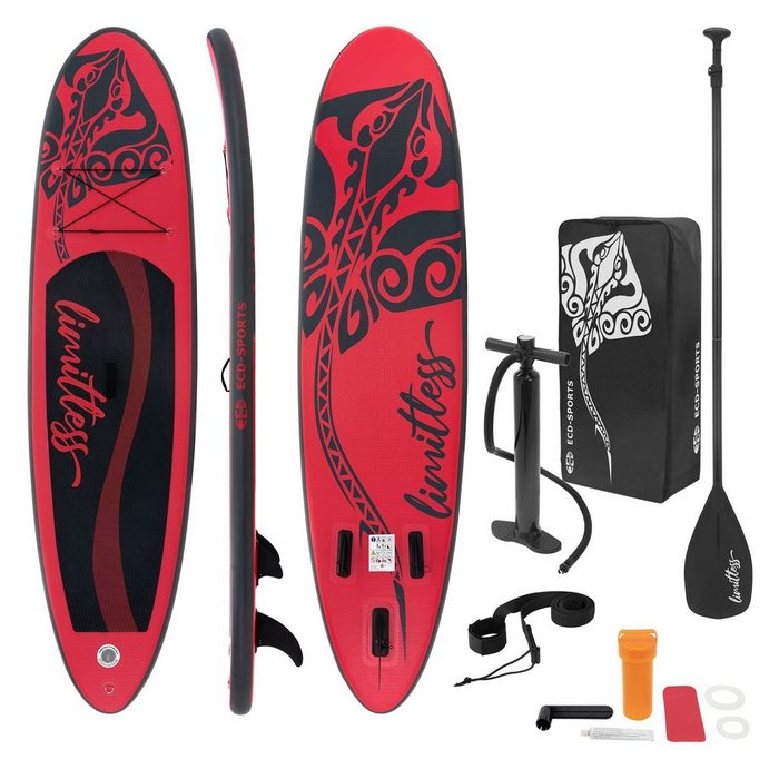 ECD Germany SUP-Board Stand Up Paddle Board Limitless rosa 308x76x10cm
