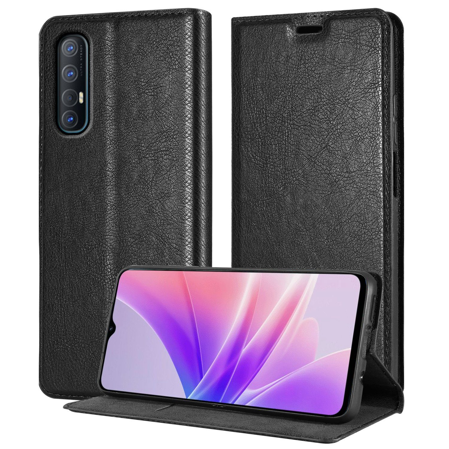 Cadorabo Handyhülle für Oppo FIND X2 NEO Hülle Oppo FIND X2 NEO, Hülle Schutzhülle mit Standfunktion, Magnetverschluss und Kartenfach