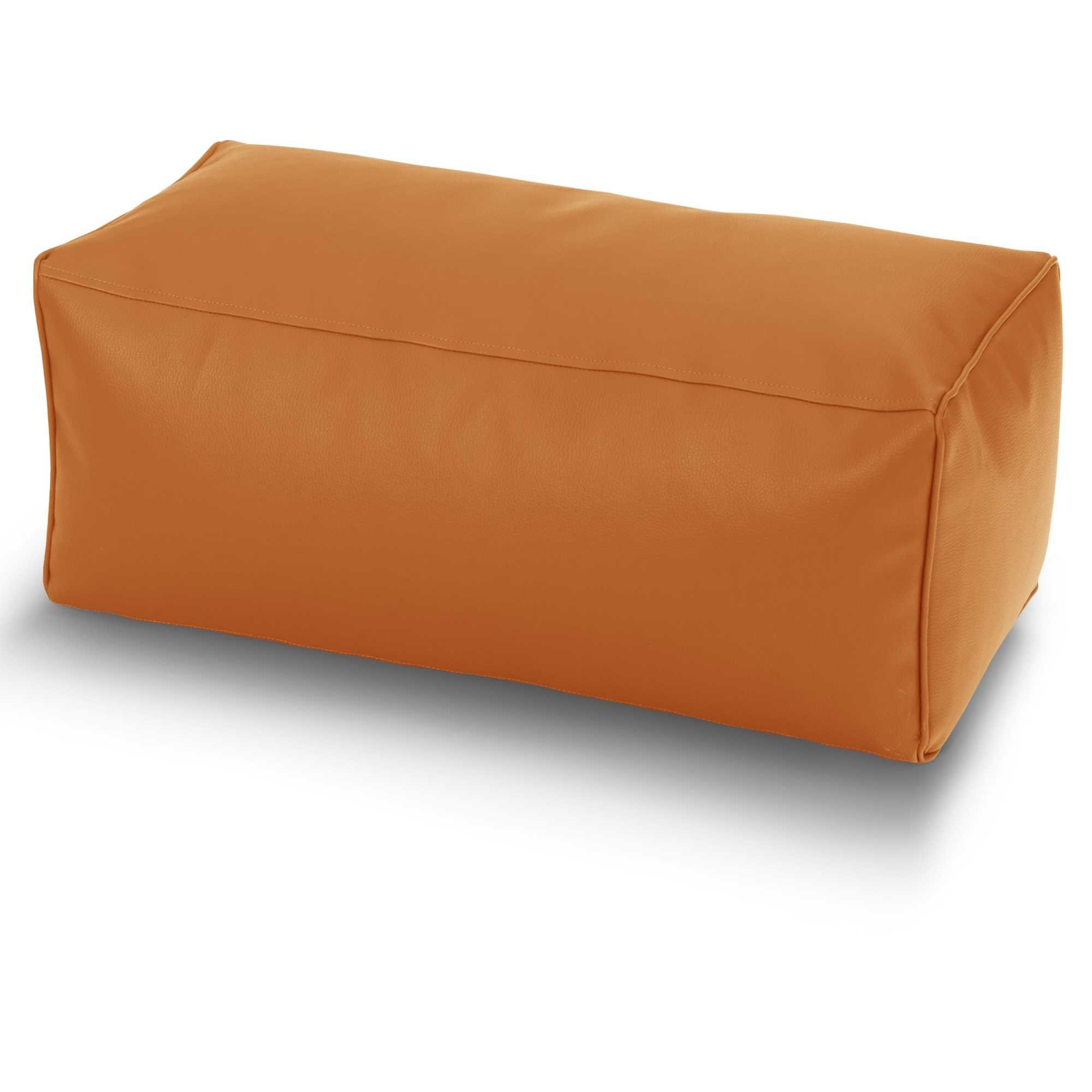 Green Bean Fußhocker Sitzpouf aus Kunstleder in 3 Farben (Pouf Bodenkissen Ablage Hocker Sitzkissen), Sitzhocker mit Füllung, Maße 70x33x28cm - Ergänzung zum Sitzsack