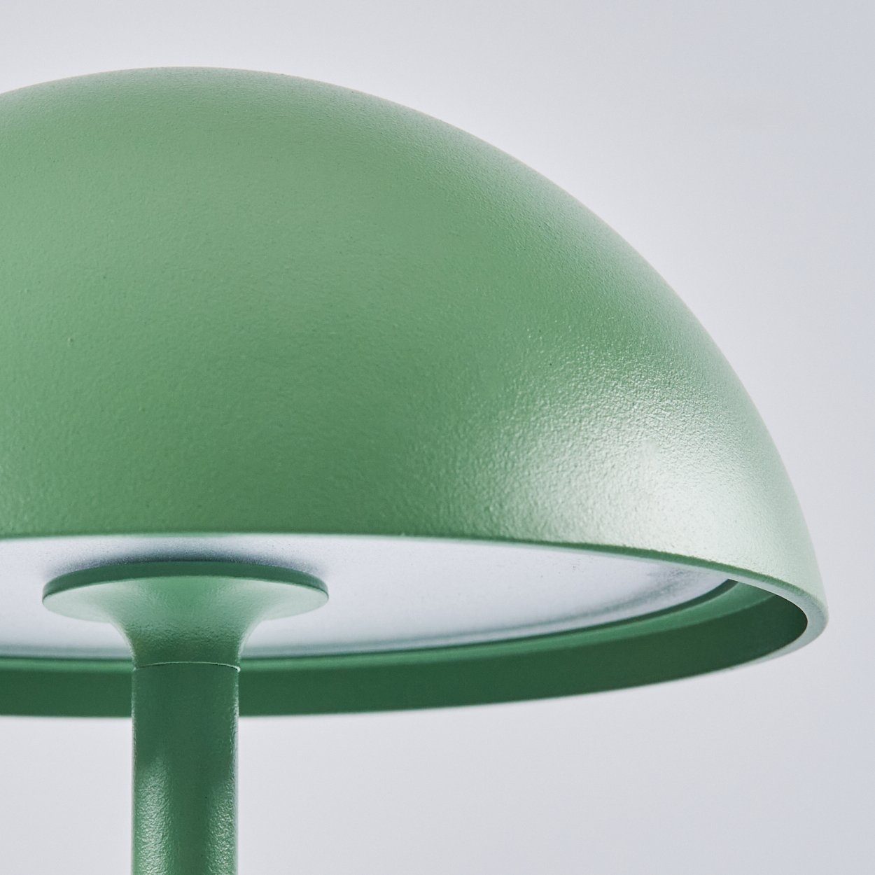 hofstein Außen-Tischleuchte »Lucese« Metall/Kunststoff aus dimmbare Kelvin 3000 in Tischleuchte Grün/Weiß
