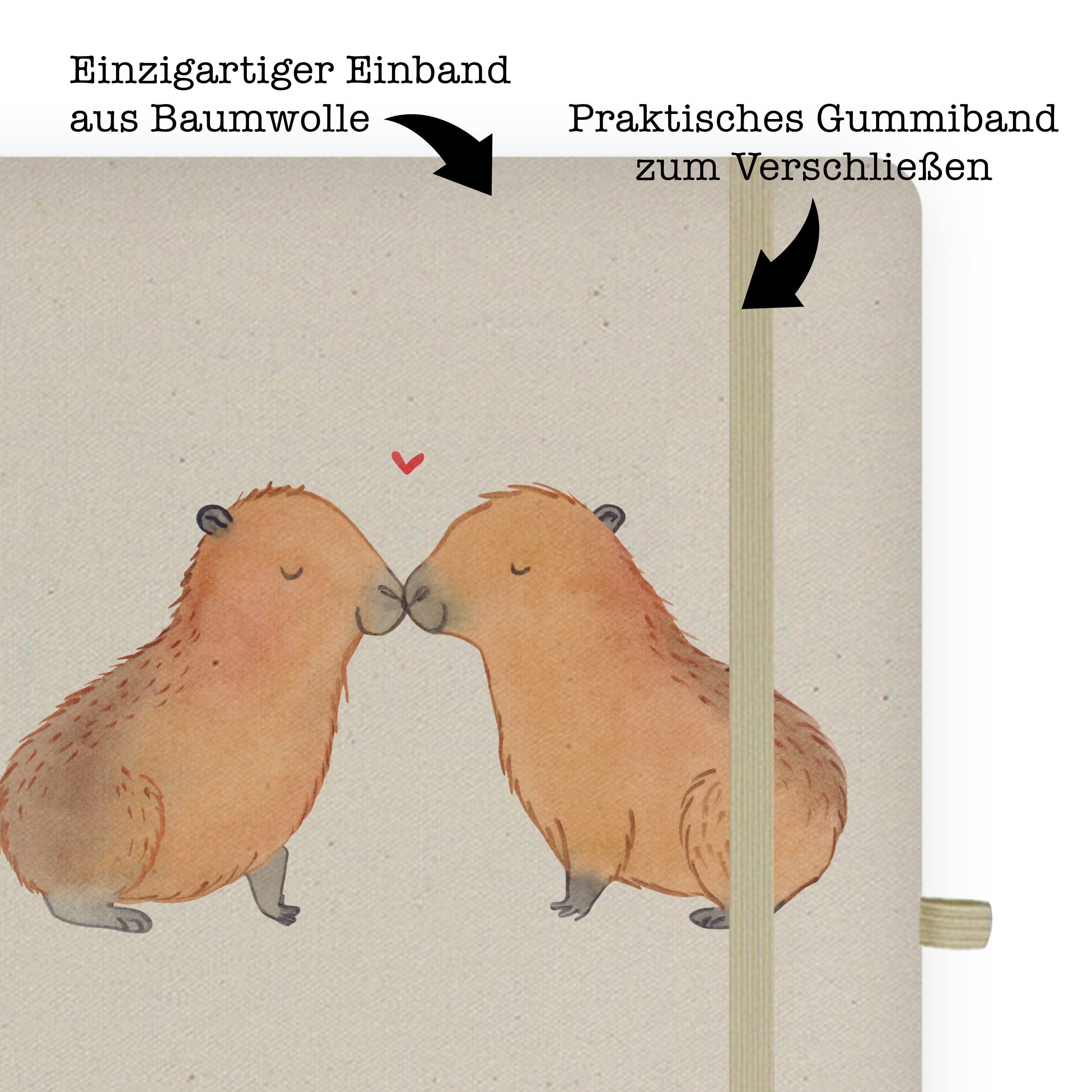 Romant Geschenk, Capybara Herzlich, Mr. Gute - Panda & Laune, & Transparent Notizbuch - Mr. Liebe Mrs. Panda Mrs.