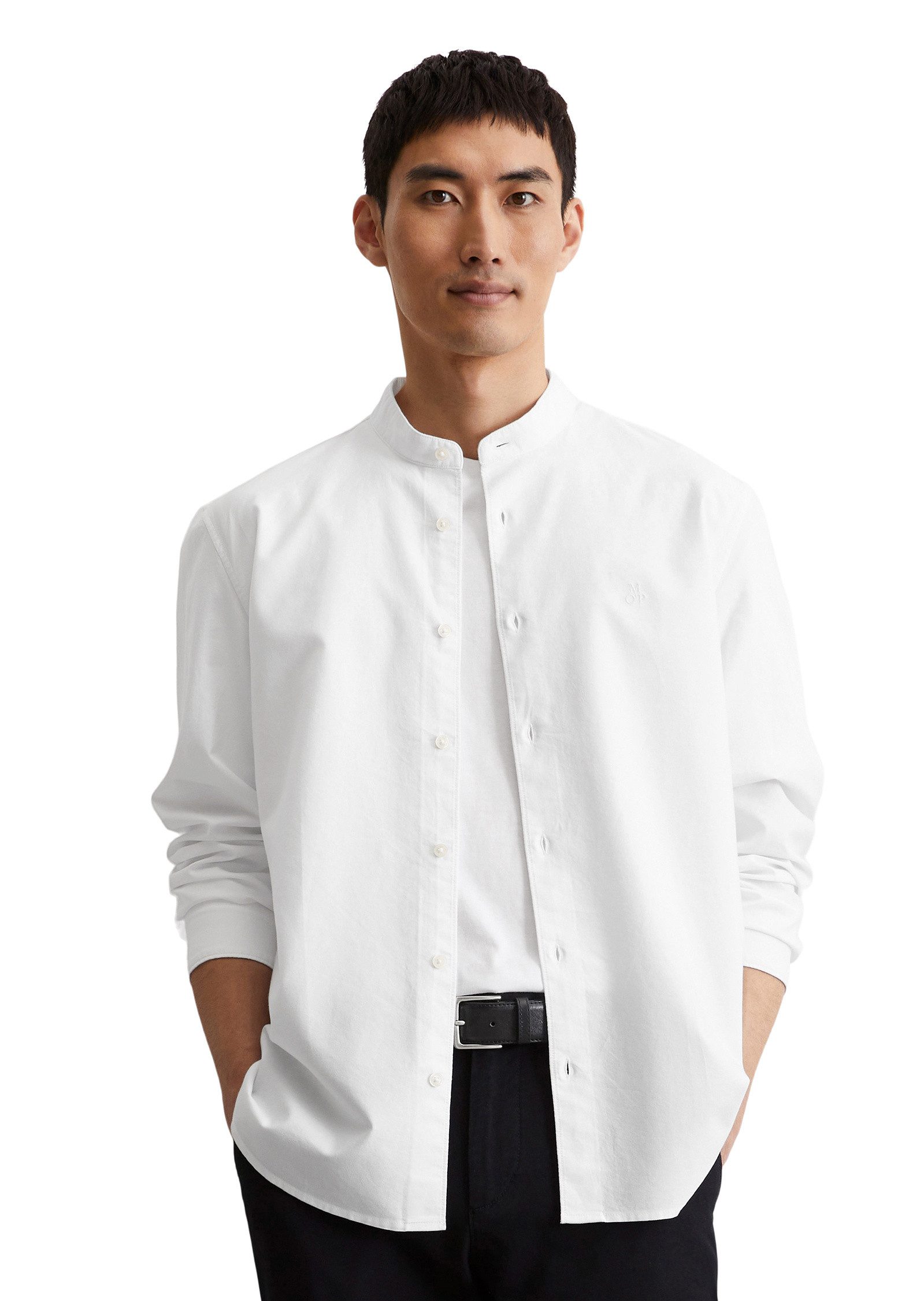 Marc O'Polo Langarmhemd mit Stehkragen günstig online kaufen