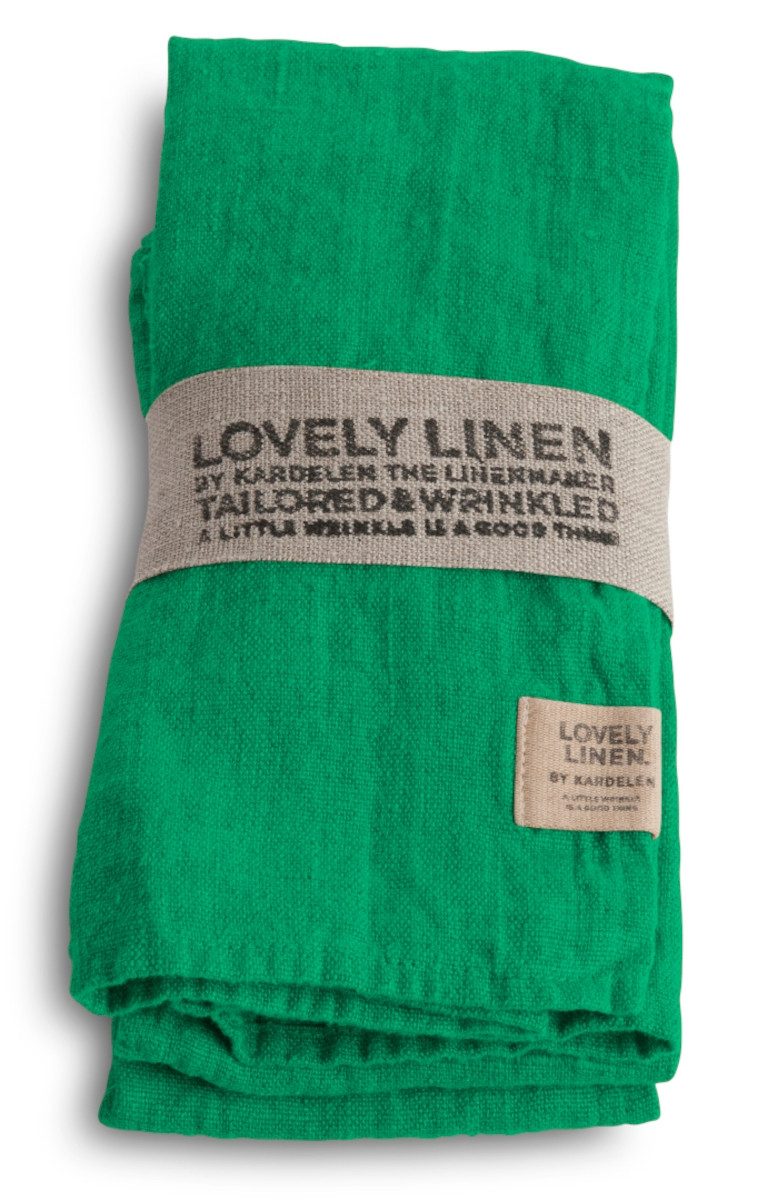 Lovely Linen Stoffserviette Linen Lovely Serviette Leinen mojito (1 Stück), LOVELY 45X45 MOJITO 4-PACK L25xB12xH3 CM