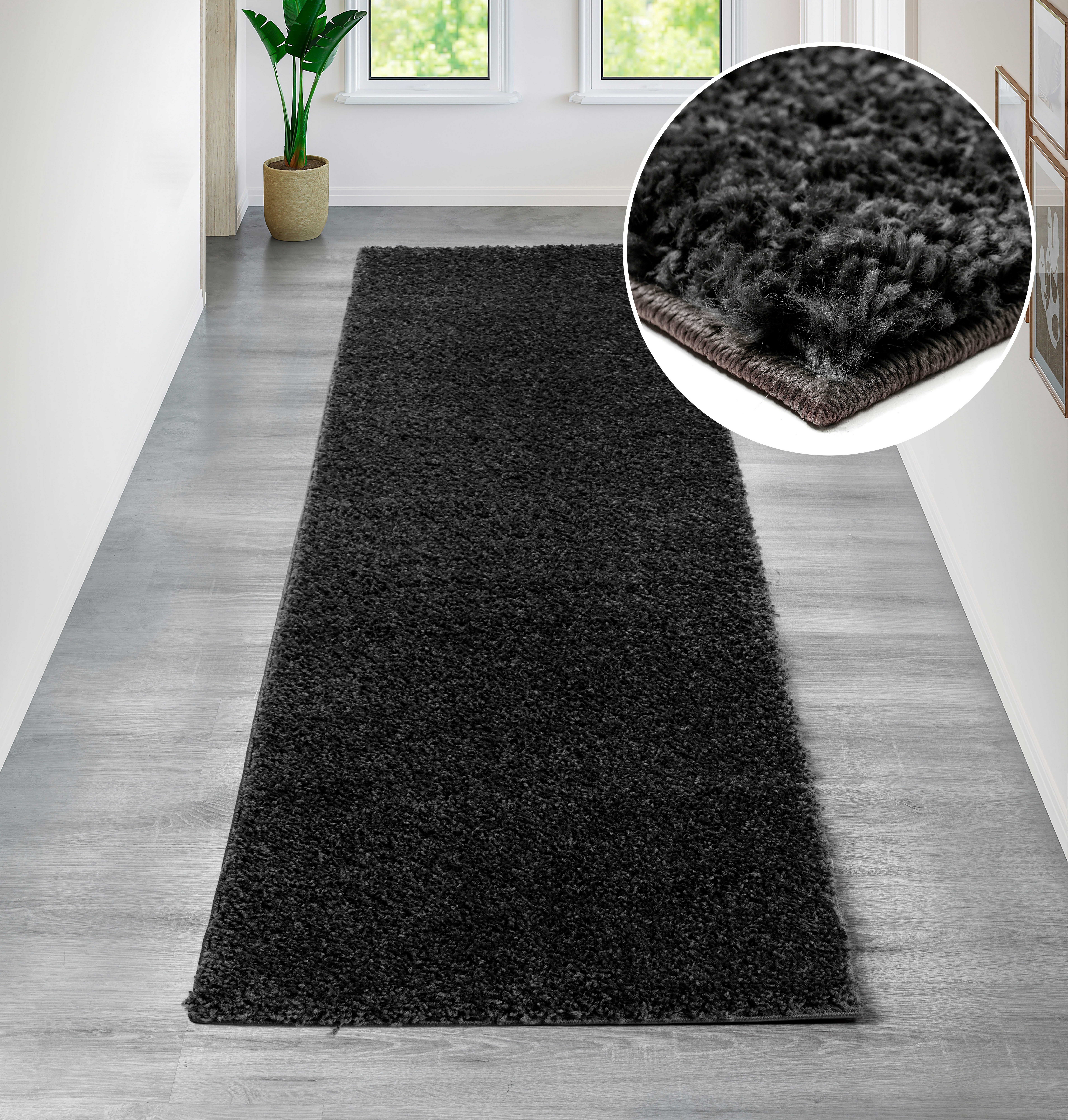 Bruno Banani Hochflor-Teppich Shaggy Soft, rechteckig, Höhe: 30 mm, gewebt, Uni Farben, besonders weich und kuschelig, Kundenliebling