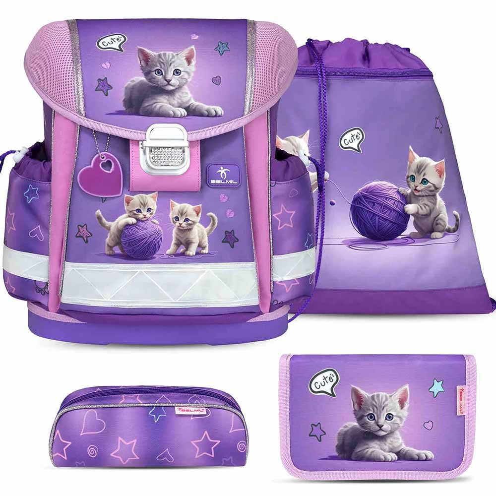 Belmil Schulranzen Set Classy 10-teilig 2025 Mädchen Little Kittens