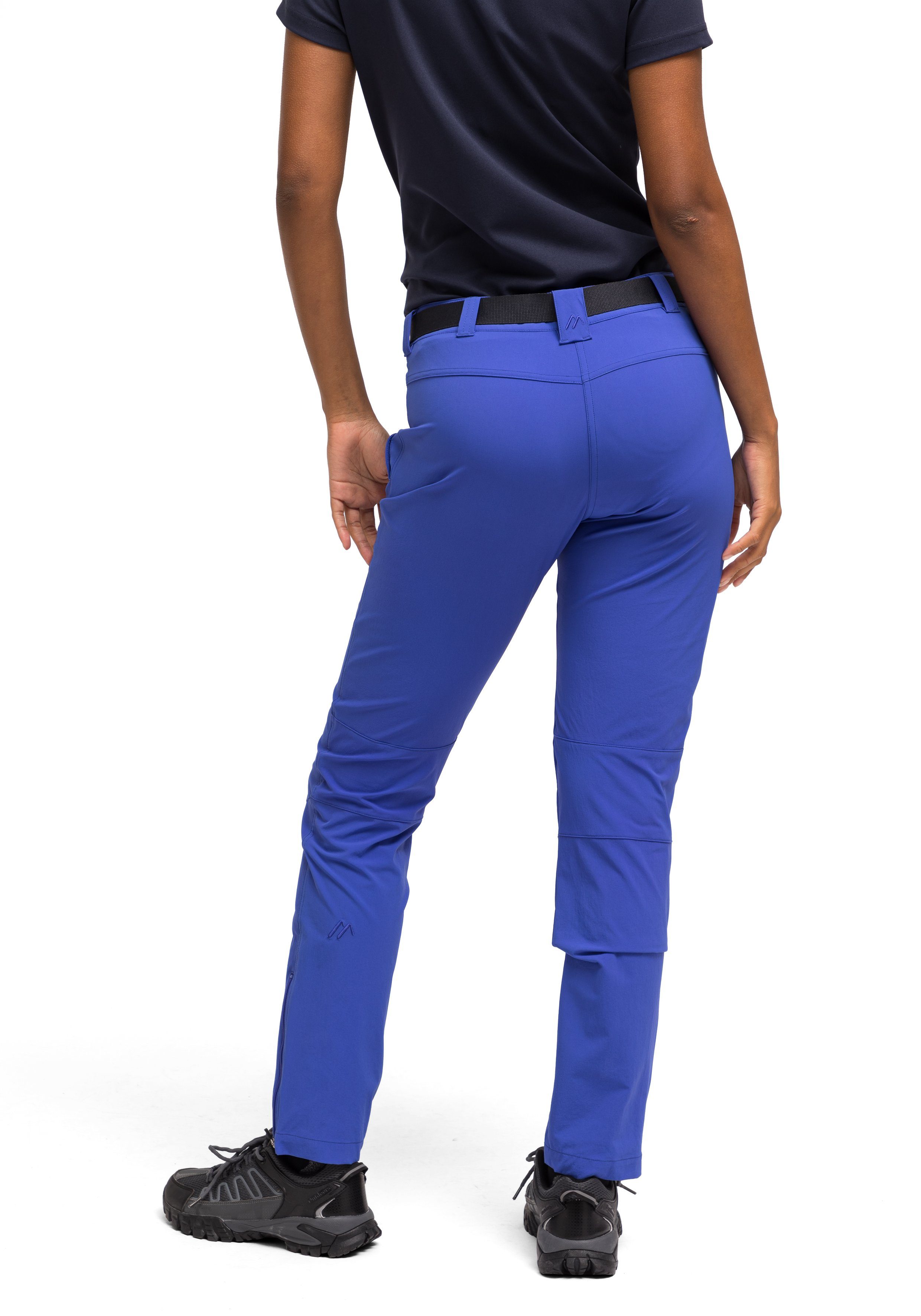 slim darkblue aus Outdoor-Hose elastischem Funktionshose Damen Wanderhose, Material Inara Sports Maier