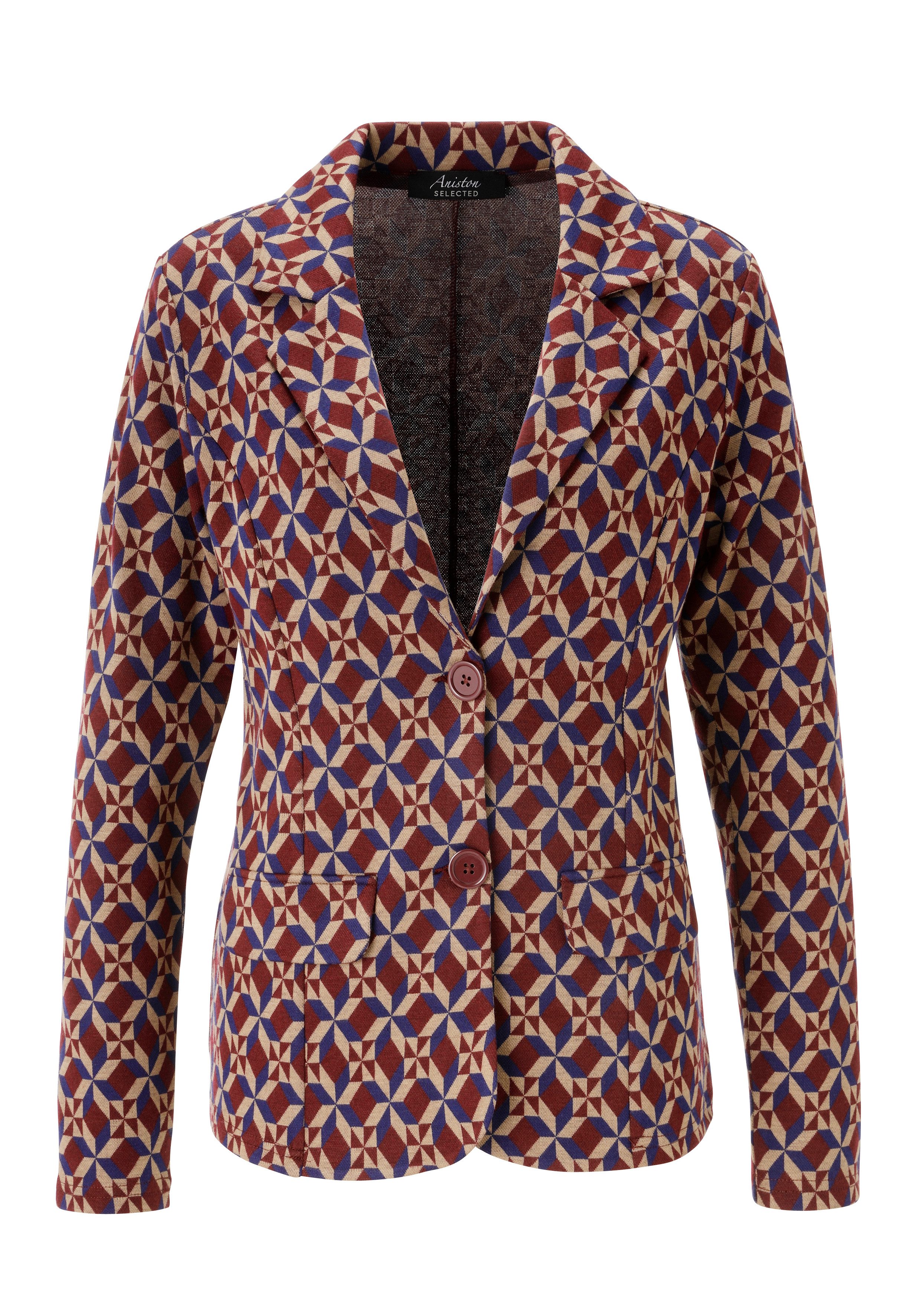 Aniston SELECTED Kurzblazer in trendy Jacquard-Qualität
