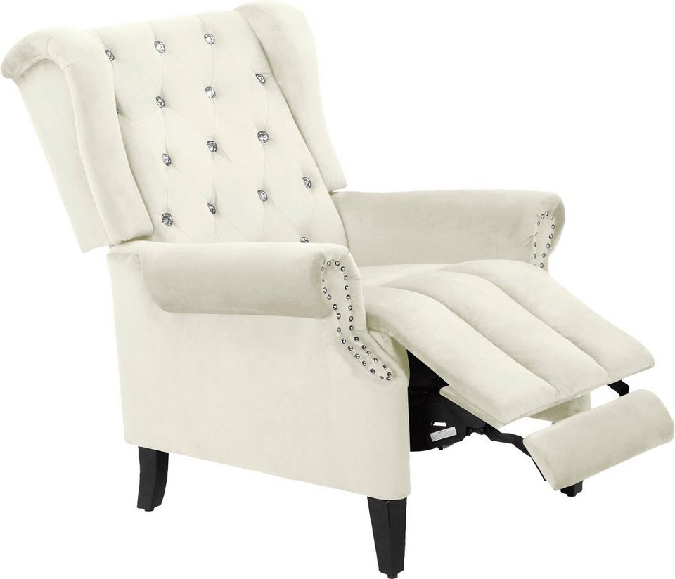 Leonique Relaxsessel Childebert (1-St), mit Verstellung, Sitz und Rücken  gepolstert, Sitzhöhe 49,5 cm