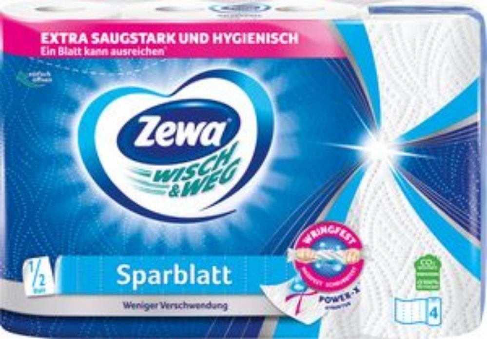 ZEWA Papierhandtuch Zewa Wisch&Weg Sparblatt, Mega Pack, 12 Packungen (1-St)