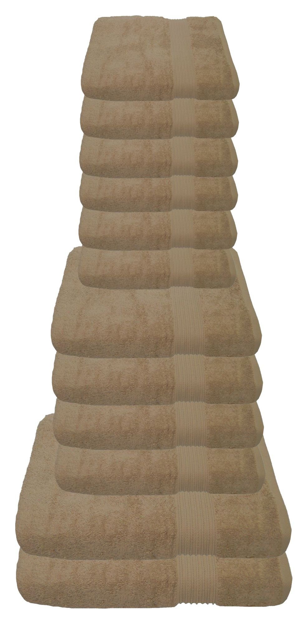 Julie Julsen Handtücher 12-Handtücher-Pastell Beige, Baumwolle günstig online kaufen
