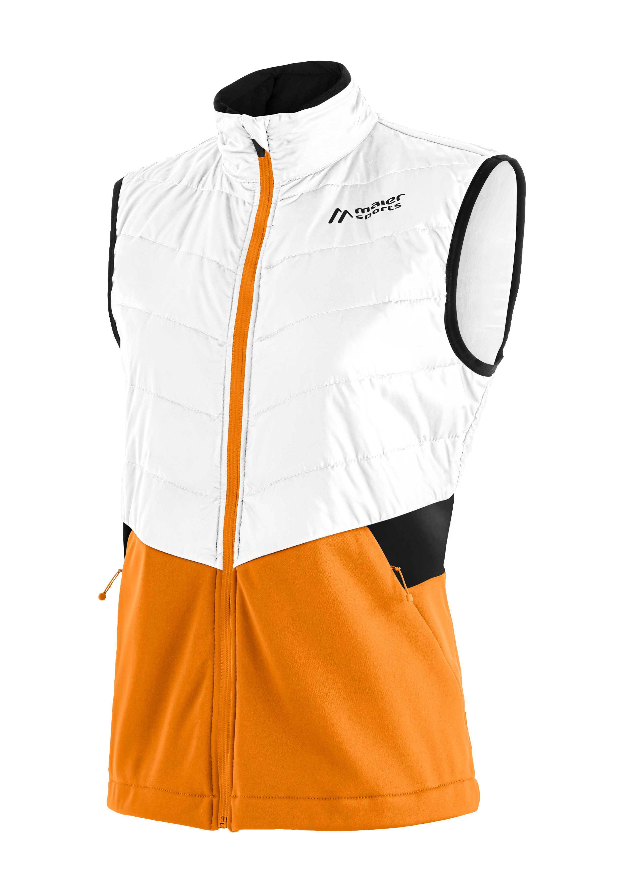 Maier Sports Funktionsweste Ilsetra Cross bequeme für Weste W Country ideal für reinweiß Damen, Vest