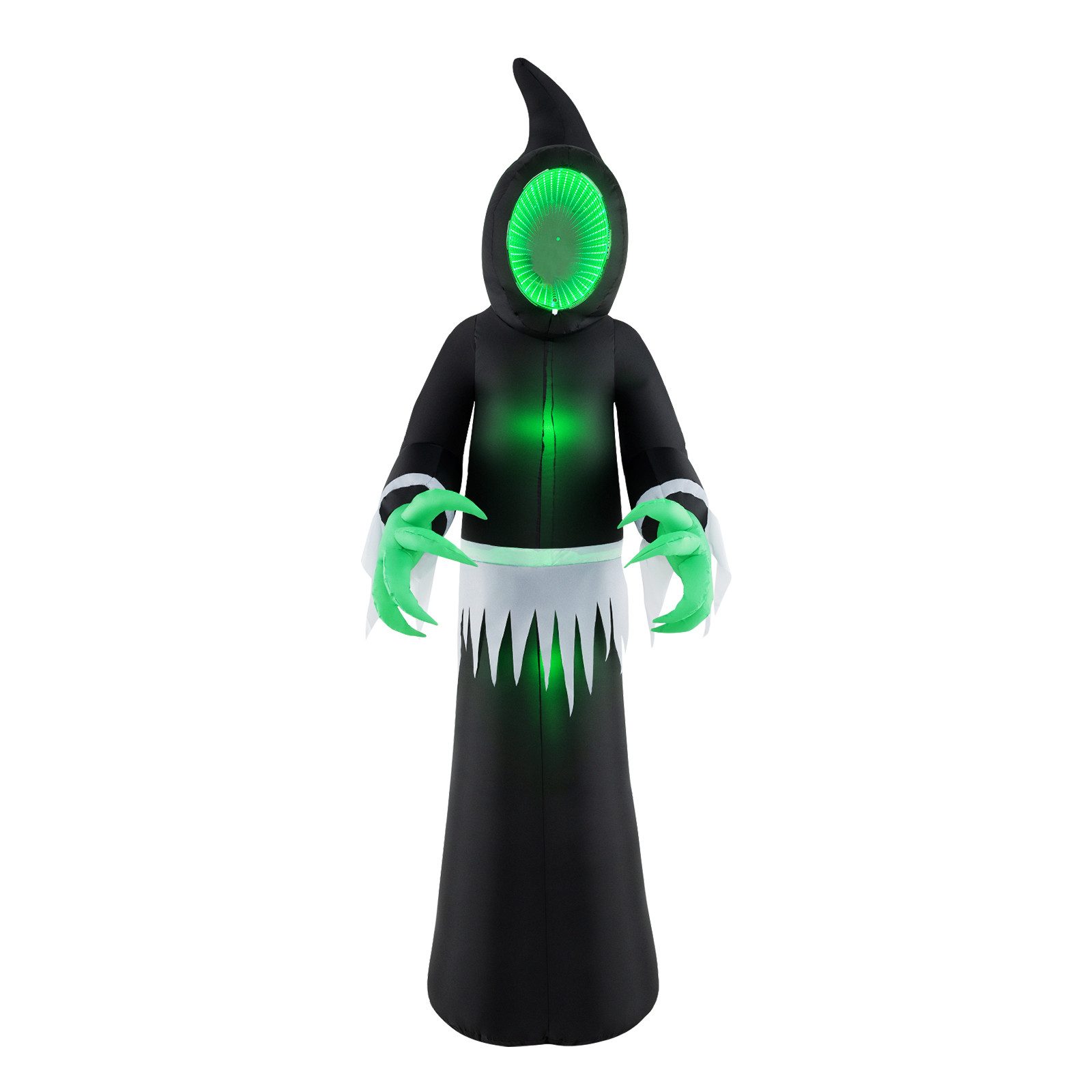 COSTWAY Dekoobjekt, 245cm hoch, LED Aufblasbarer Halloween-Geist