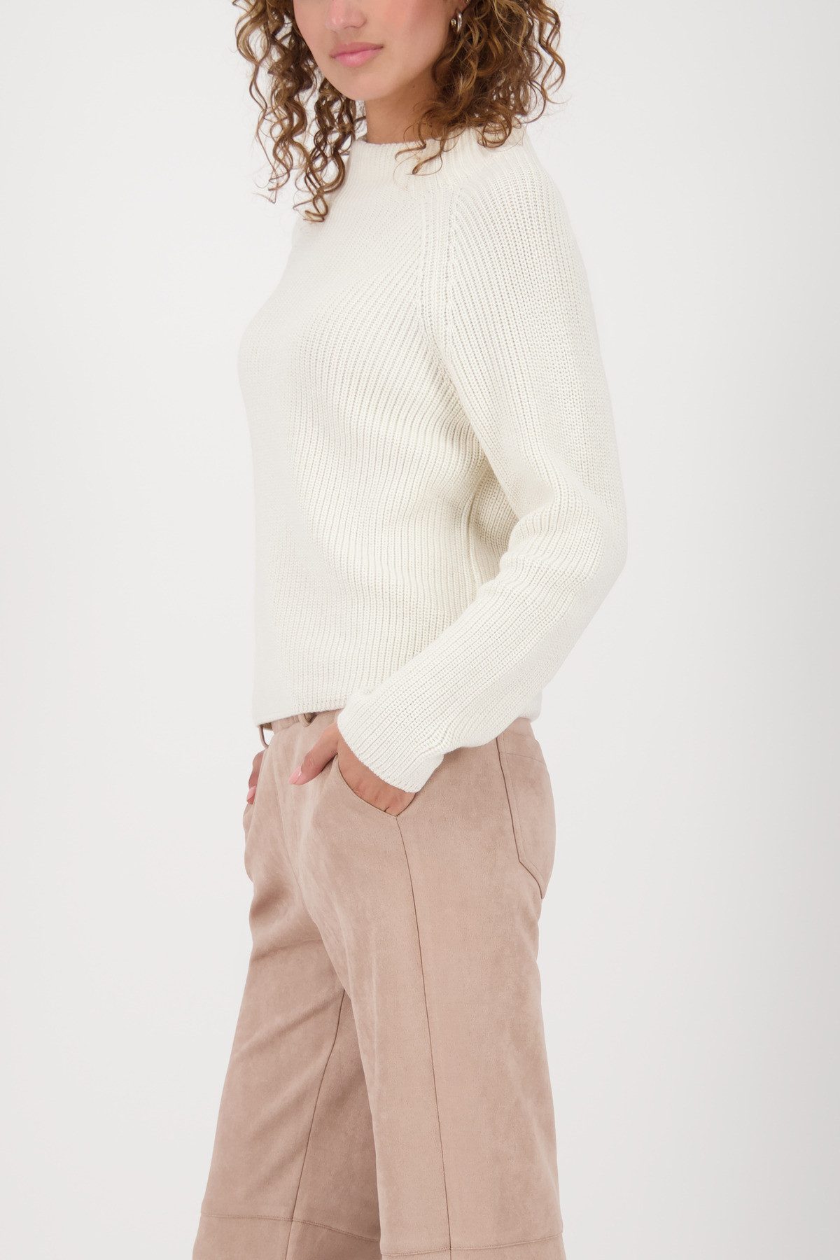 Monari Strickpullover Pullover Basic Perlfang Regular günstig online kaufen