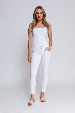 Zhrill Mom-Jeans Skinny Jeans KELA Weiß angenehmer Tragekomfort