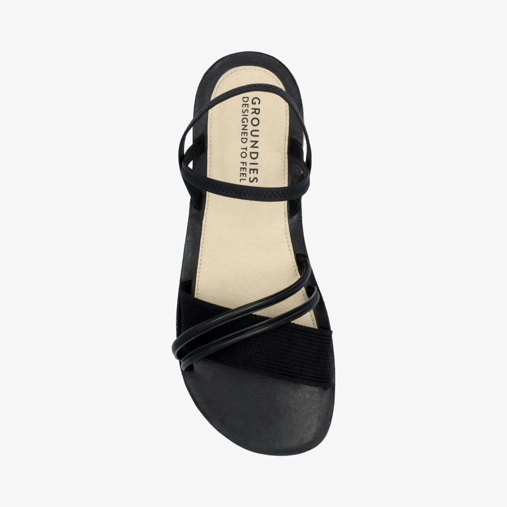 GROUNDIES Groundies Sandalen Damen Barfußschuhe Barefoot Corfu Leder Pumps