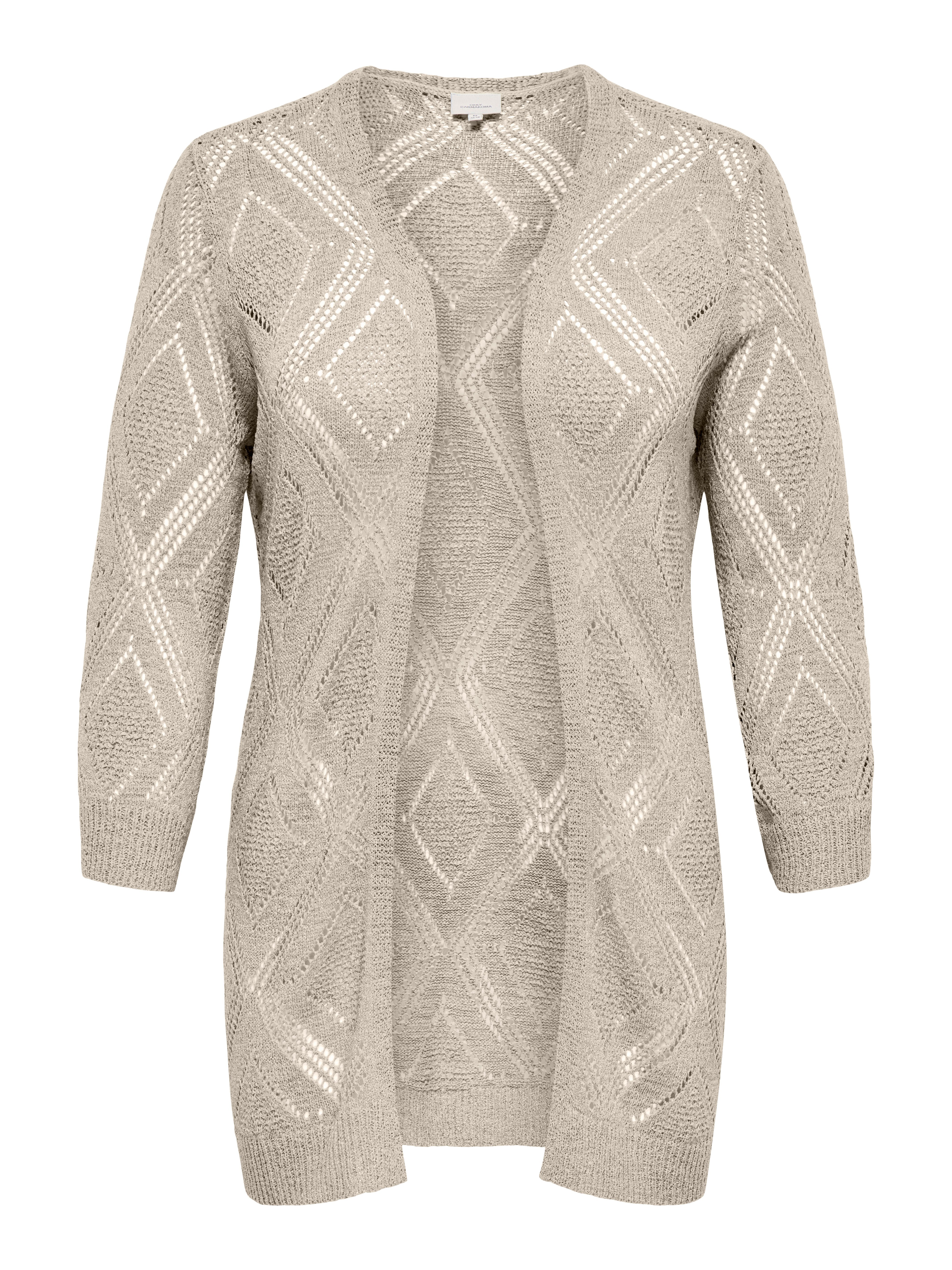 ONLY CARMAKOMA Strickjacke CARPAMELA 4/5 OPEN CARDIGAN KNT