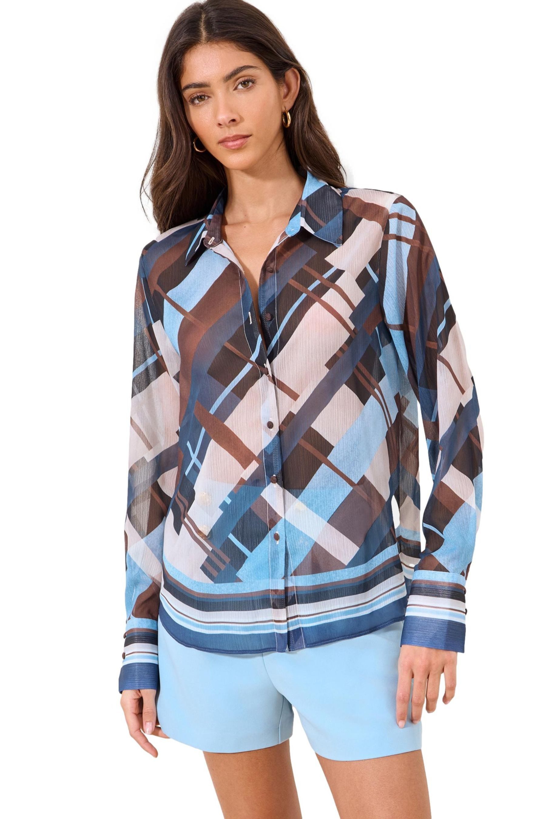 LIPSY Hemdbluse Lipsy Bedruckte Chiffonbluse, Regular (1-tlg) günstig online kaufen