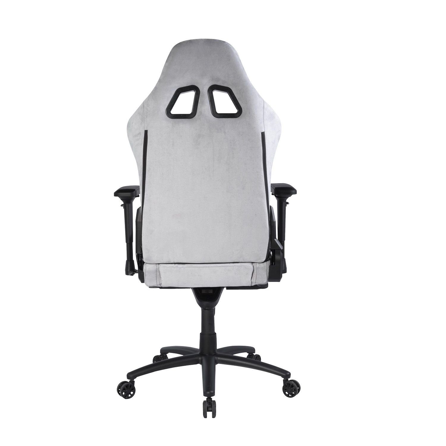 hellgrau Wildleder (kein inkl. Gaming-Stuhl Set), ergonomisch DELTACO Herstellergarantie Rückenlehne 5-Punkt Gaming-Stuhl hohe DC440 5 Jahre