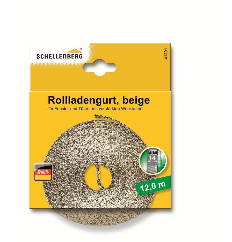 SCHELLENBERG Schellenberg Rollladengurt beige Breite 14 mm Rollladengurt 