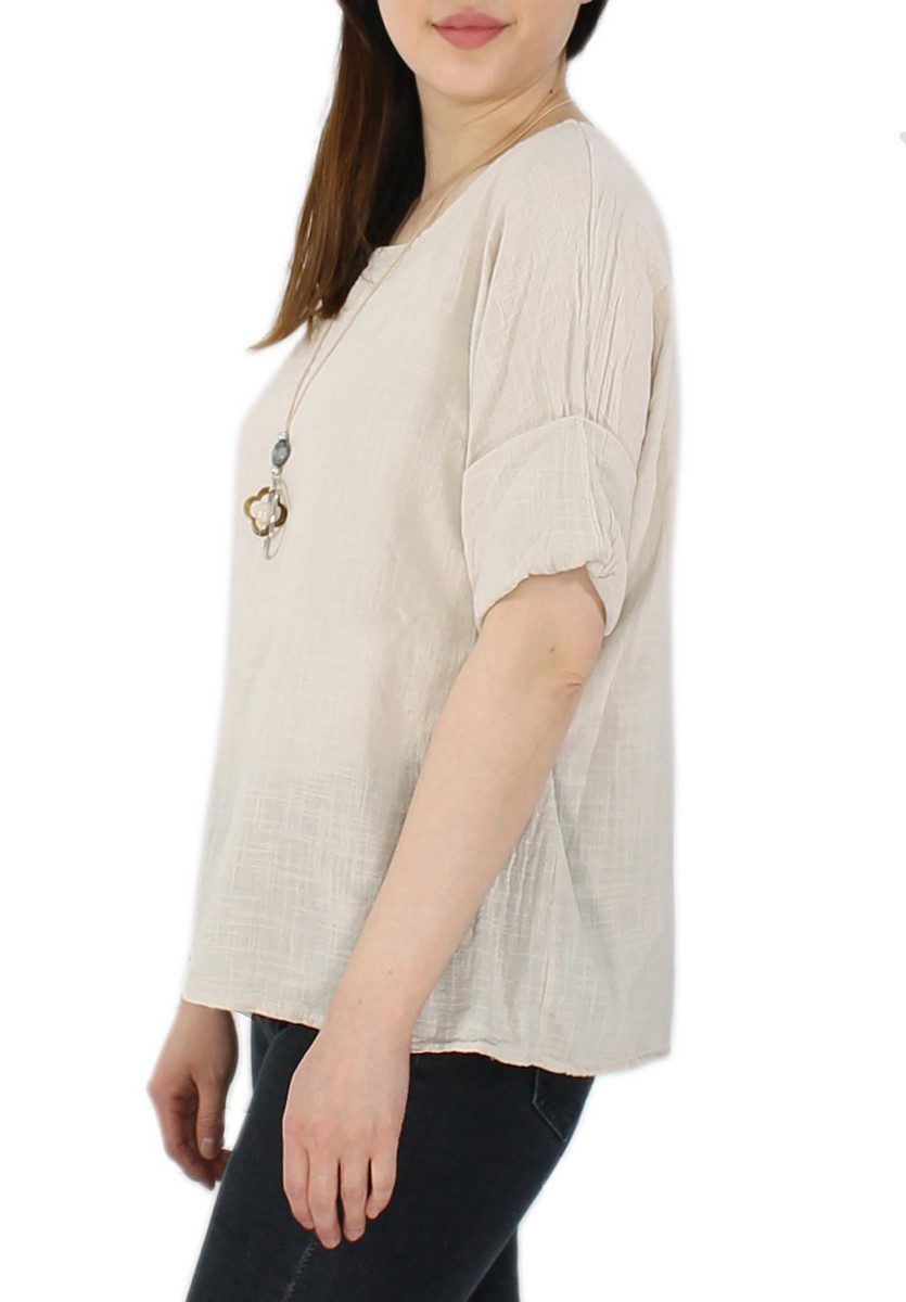 dy_mode Rundhalsshirt Luftiges Damen Sommer Shirt günstig online kaufen