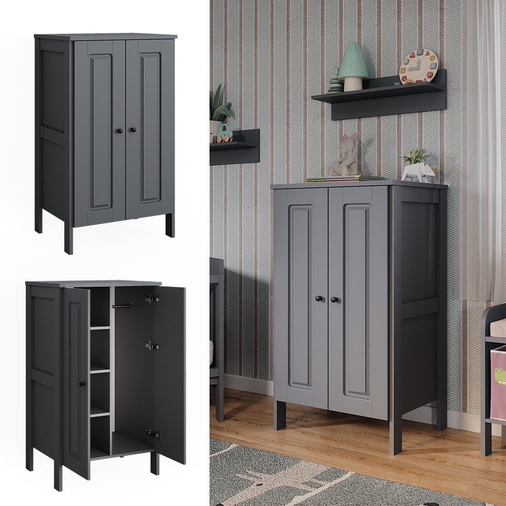 VitaliSpa® Kleiderschrank Ajaton, Grau, 70 x 120.6 cm günstig online kaufen