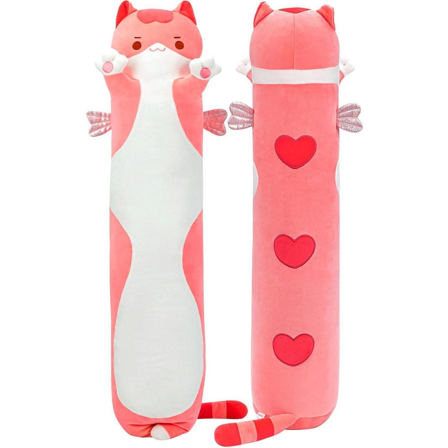LuxusKollektion Kuscheltier Kuscheltier Katze Plüschkissen Plüschtier Kinder Rosa Katze 50 CM (1-St)