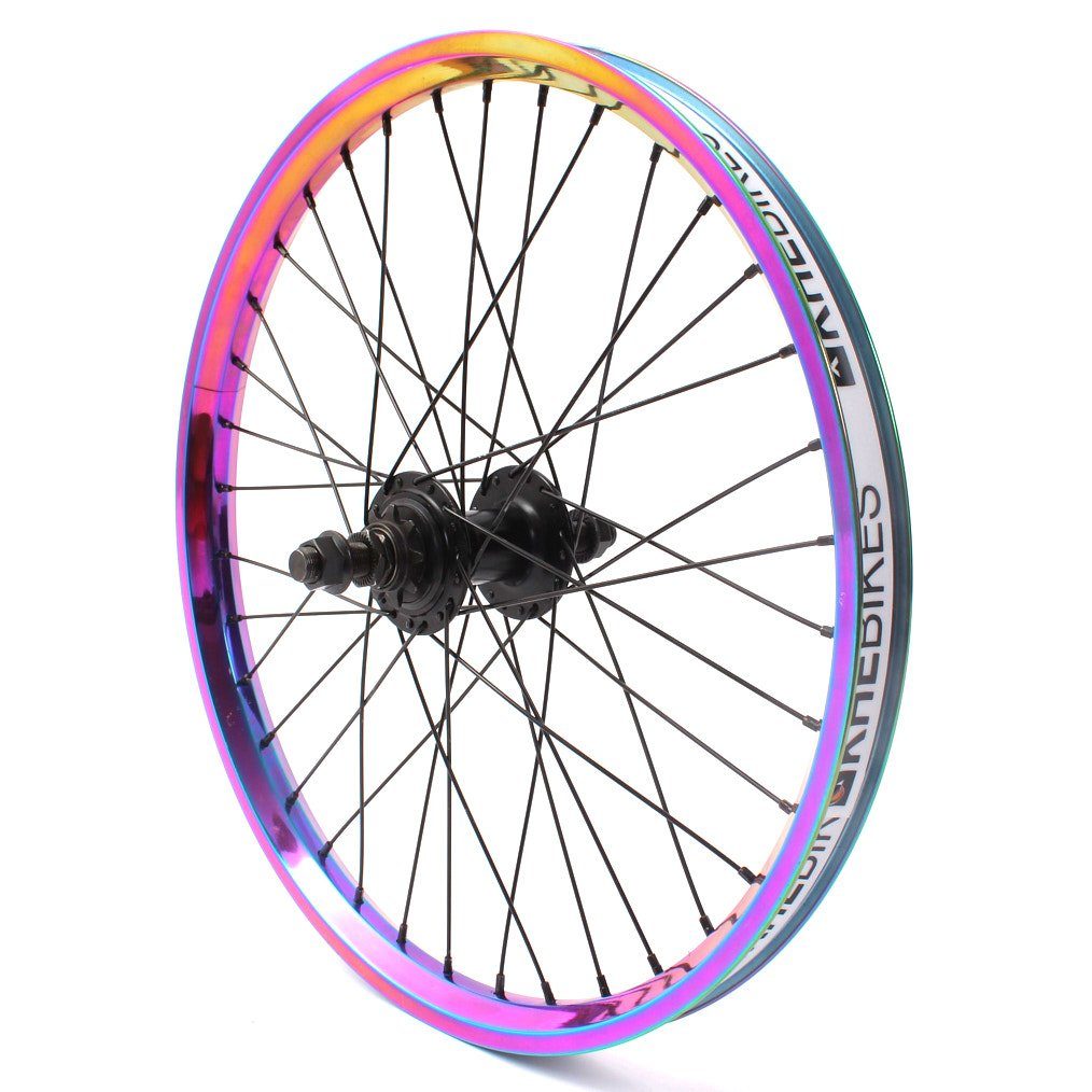 KHEbikes Fahrrad-Laufrad KHE MVP Laufrad 20 Zoll Oil Slick hinten 14mm S/B, BMX