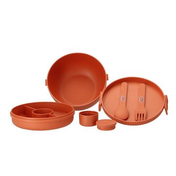 chic mic GmbH Lunchbox bioloco plant deluxe bowl terracotta, PLA (Kunststoff aus Pflanzenzucker), (1-tlg)