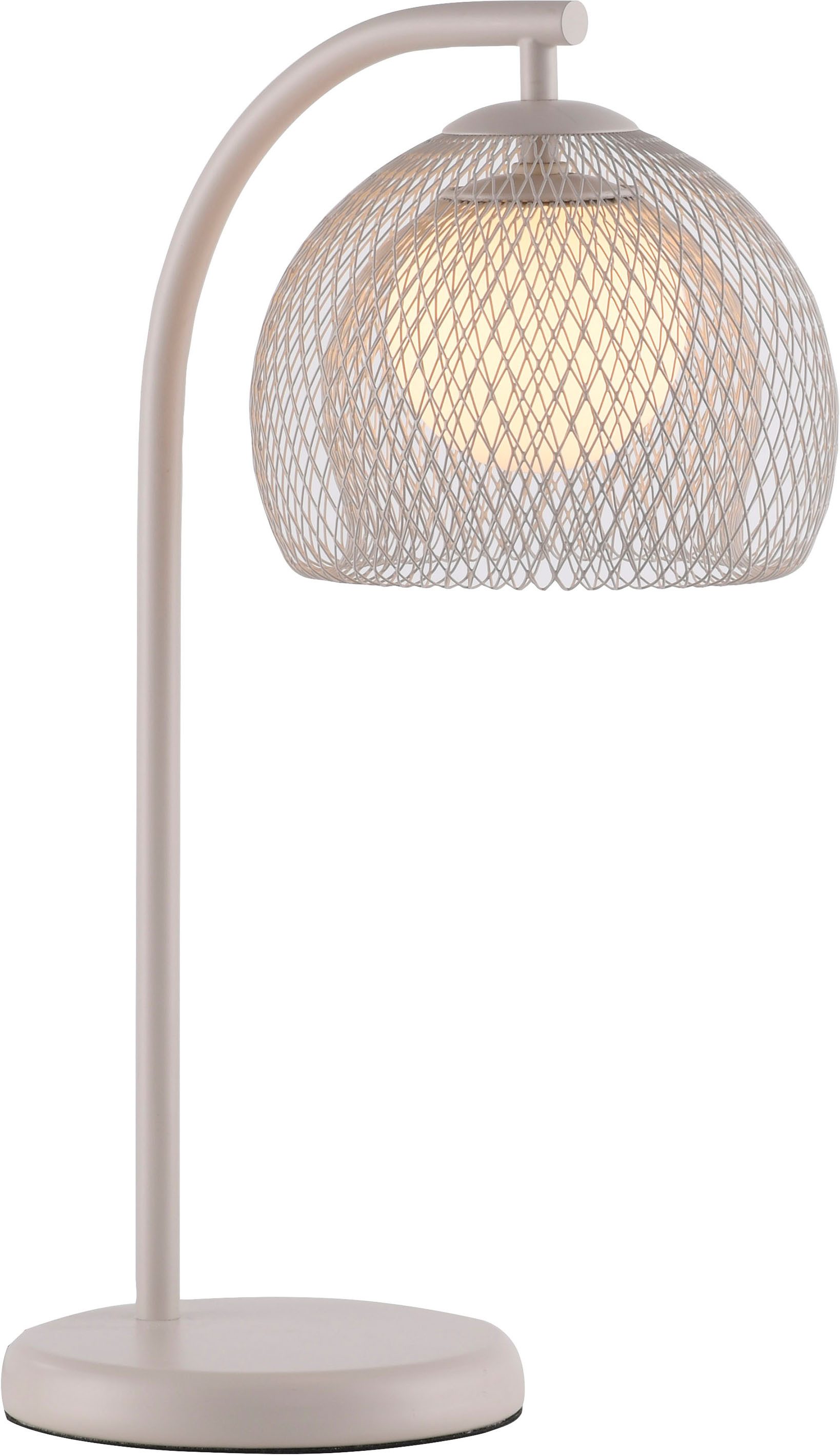 SCHÖNER WOHNEN-Kollektion Tischleuchte MESH, Ein-/Ausschalter, ohne Leuchtmittel, Modernes Design, sanftes Licht & stilvolle Sandbrise-Optik