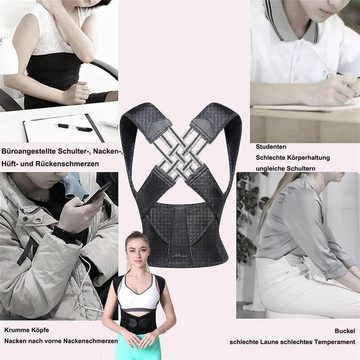 SOTOR Rückenbandage Einstellbarer Gürtel zur Korrektur der Rückenhaltung Posture Corrector (Kostenloser Versand), Geeignet für Männer und Frauen zur Linderung von Rückenschmerzen