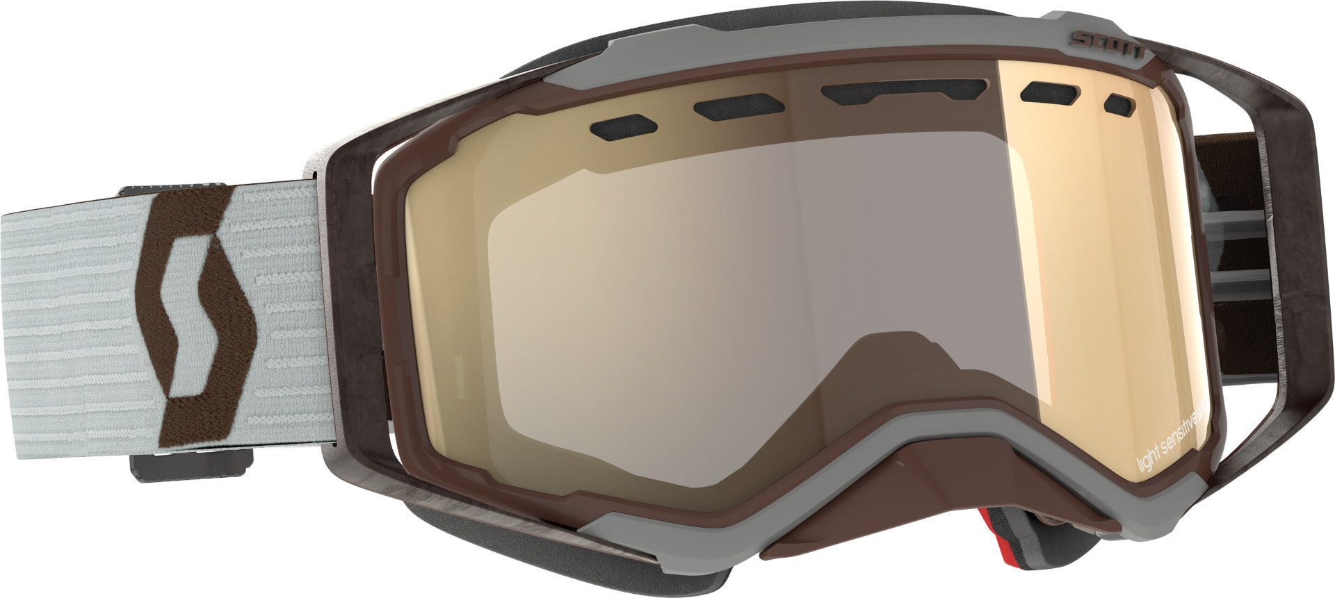Scott Skibrille Prospect Light Sensitive Grau/Braune Ski Brille