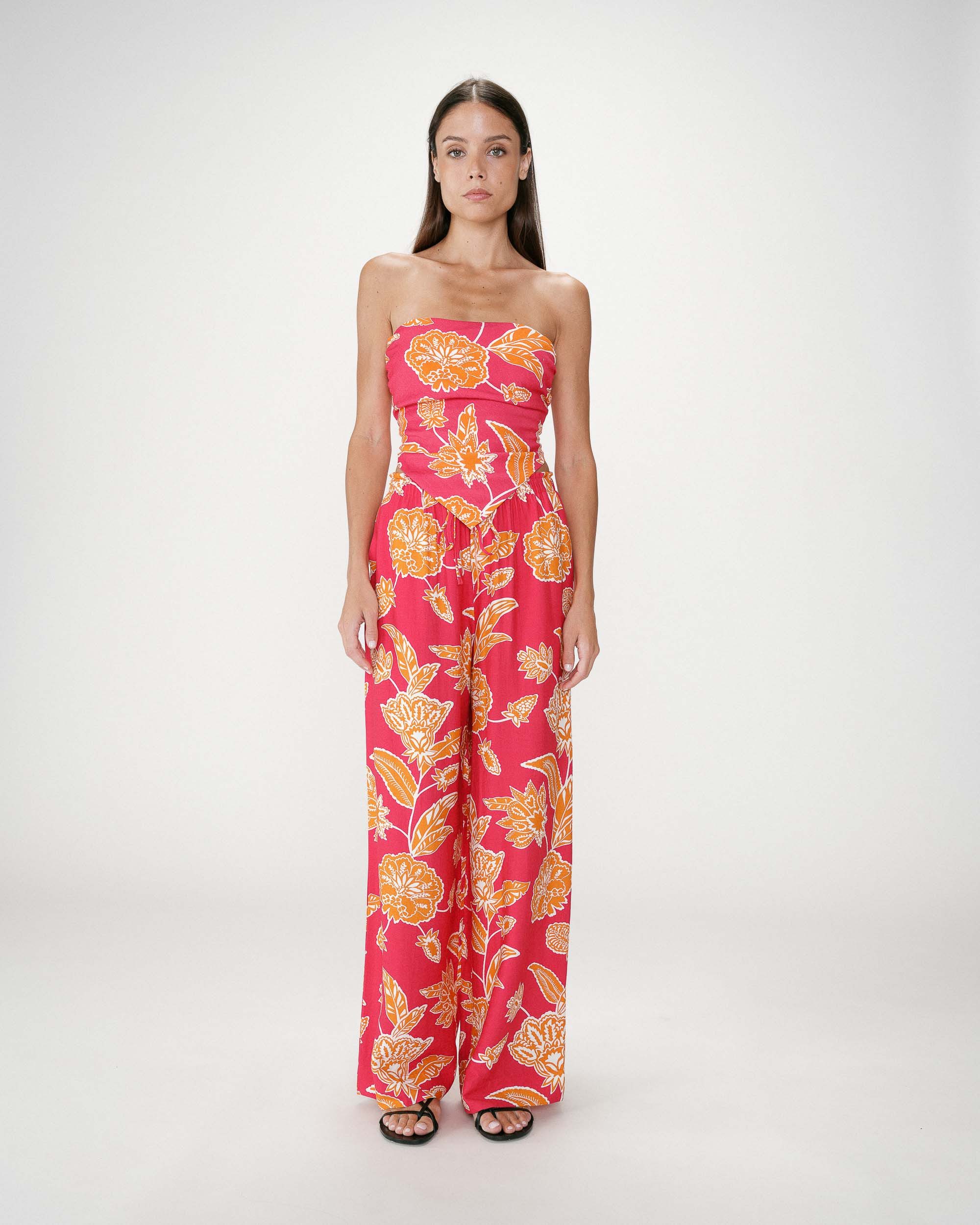 Grace & Mila Palazzohose WOODS - Bedruckte weite Hose