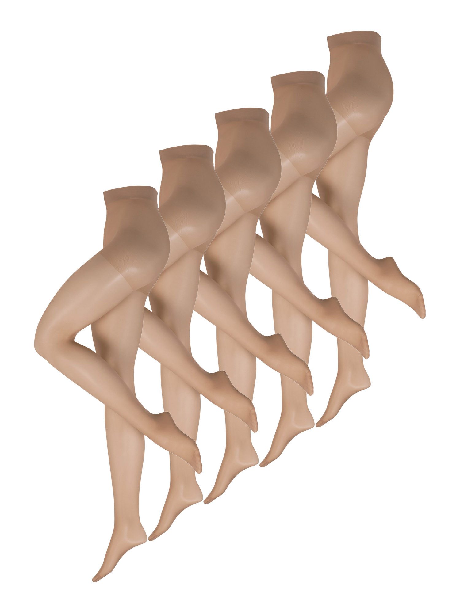 Nur Die Feinstrumpfhose 5er Sparpack Fit in Form Große Größen 40 DEN (5 St) nylon transparent Fein-strumpfhose