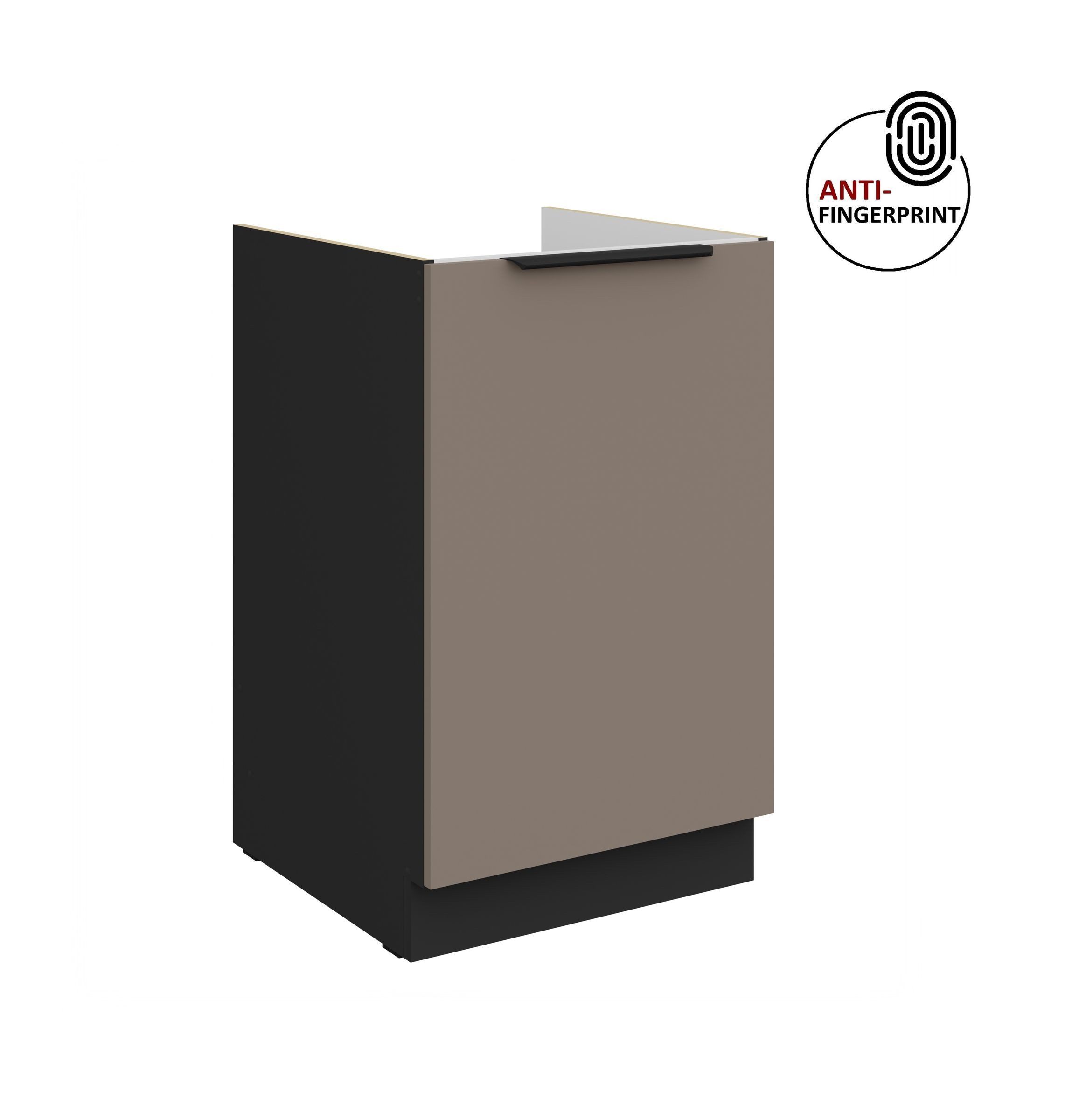 Küchen-Preisbombe Spülenunterschrank 50 cm Küche ARIA Sandgrau ultra matt A günstig online kaufen