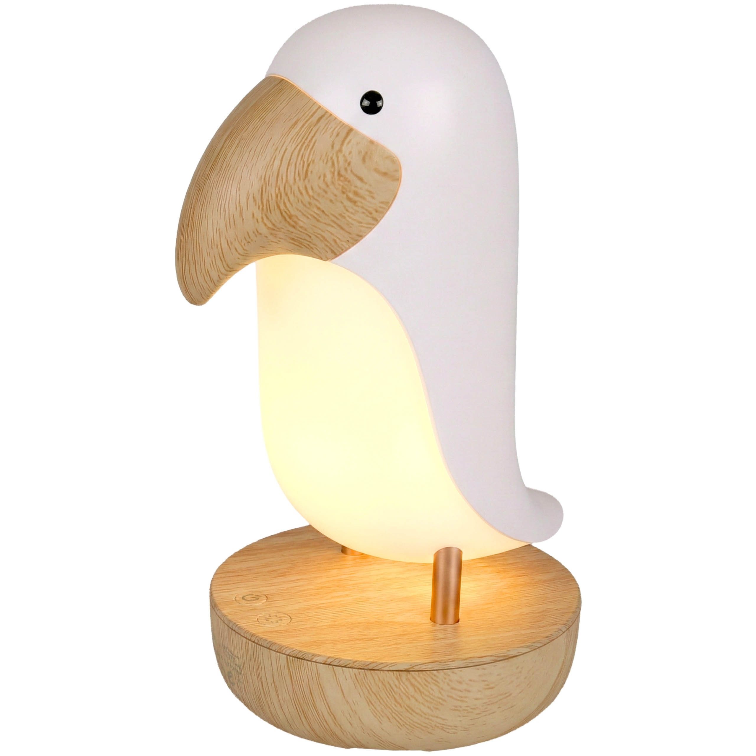 Sarcia.eu LED Nachtlicht Mary's LED-Nachtlicht Tukan, Lampe mit Bluetooth-Lautsprecher, USB