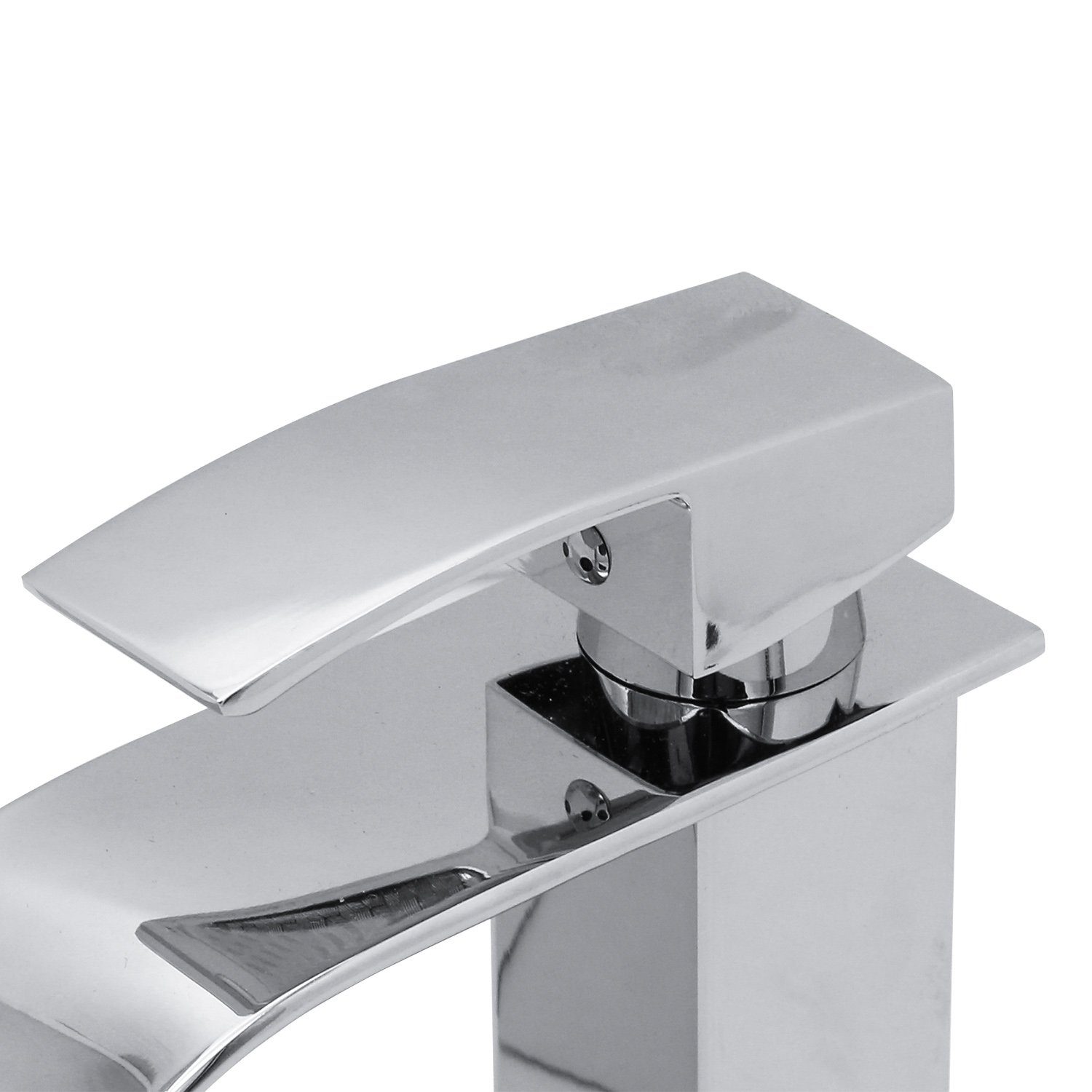 Waschtischmischer Silber Gimisgu Hochdruck Waschtischarmatur Mischbatterie Bad Spültisch Messing Armatur Wasserhahn Einhebelmischer