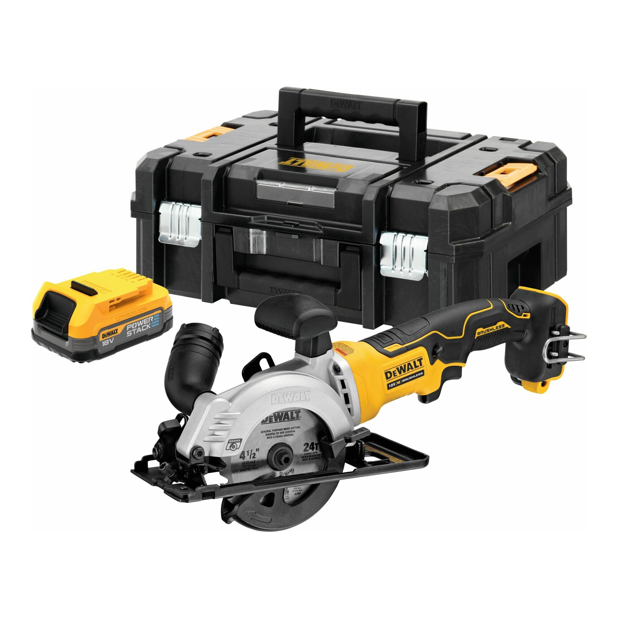 DeWalt Handkreissäge DEWALT Akku-Handkreissäge 18V in kompakter Bauform, 38 mm Schnitttiefe