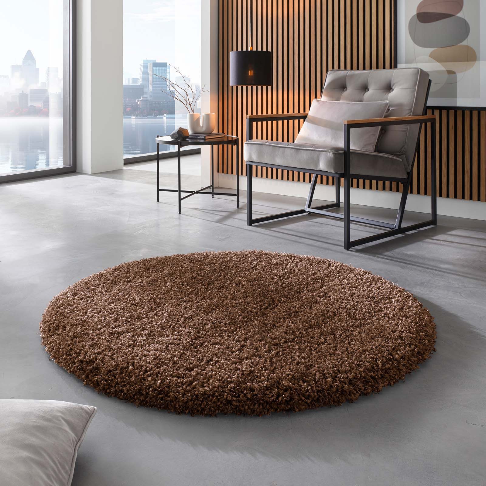 TaraCarpet Langflor-Teppich Ragolle Twilight, rund, Höhe: günstig online kaufen